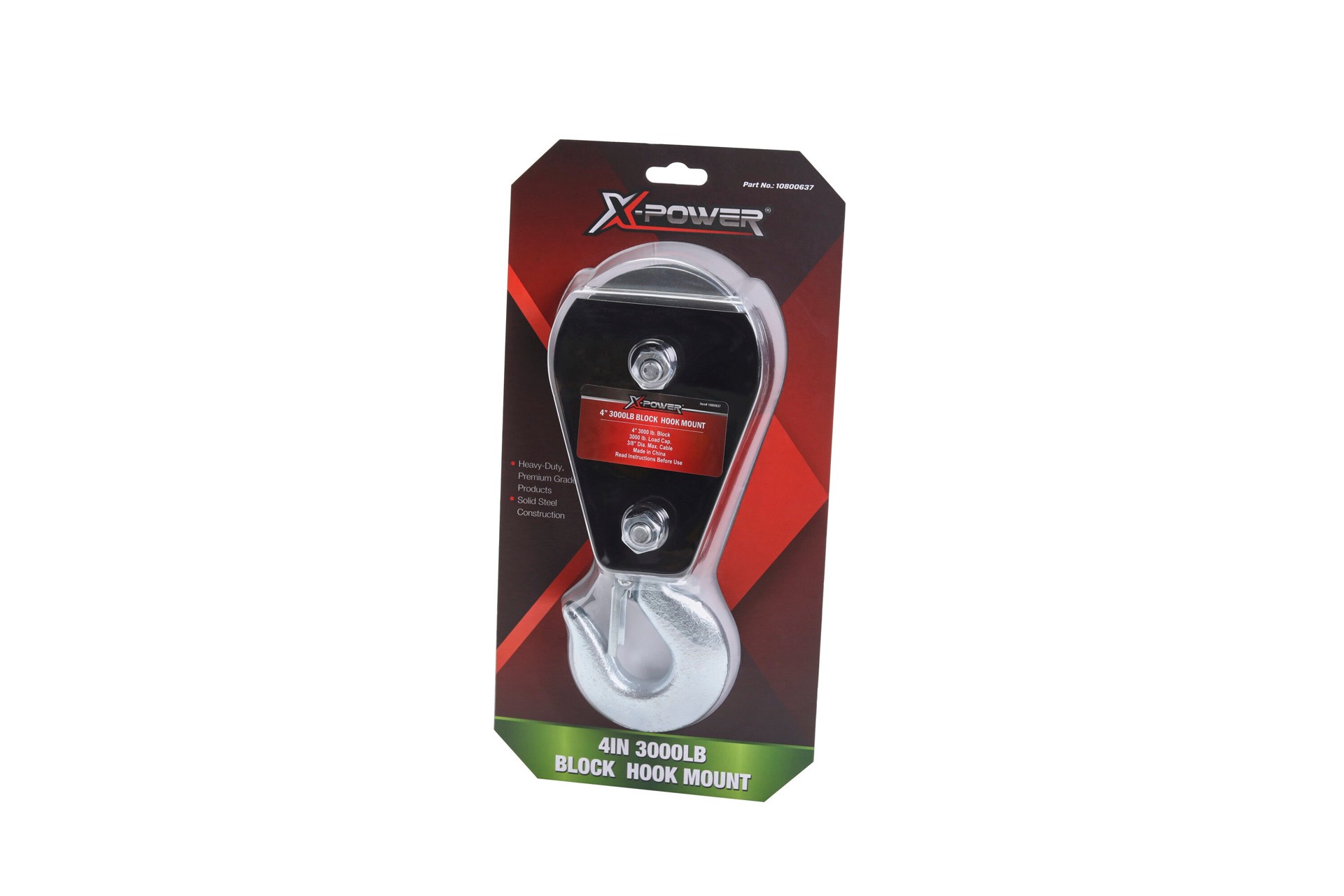 slide 4 of 4, X-POWER Heavy-duty Steel Block, 4in Size, 1000-lb Capacity, Premium Grade, Powder Coated Finish, 1 ct