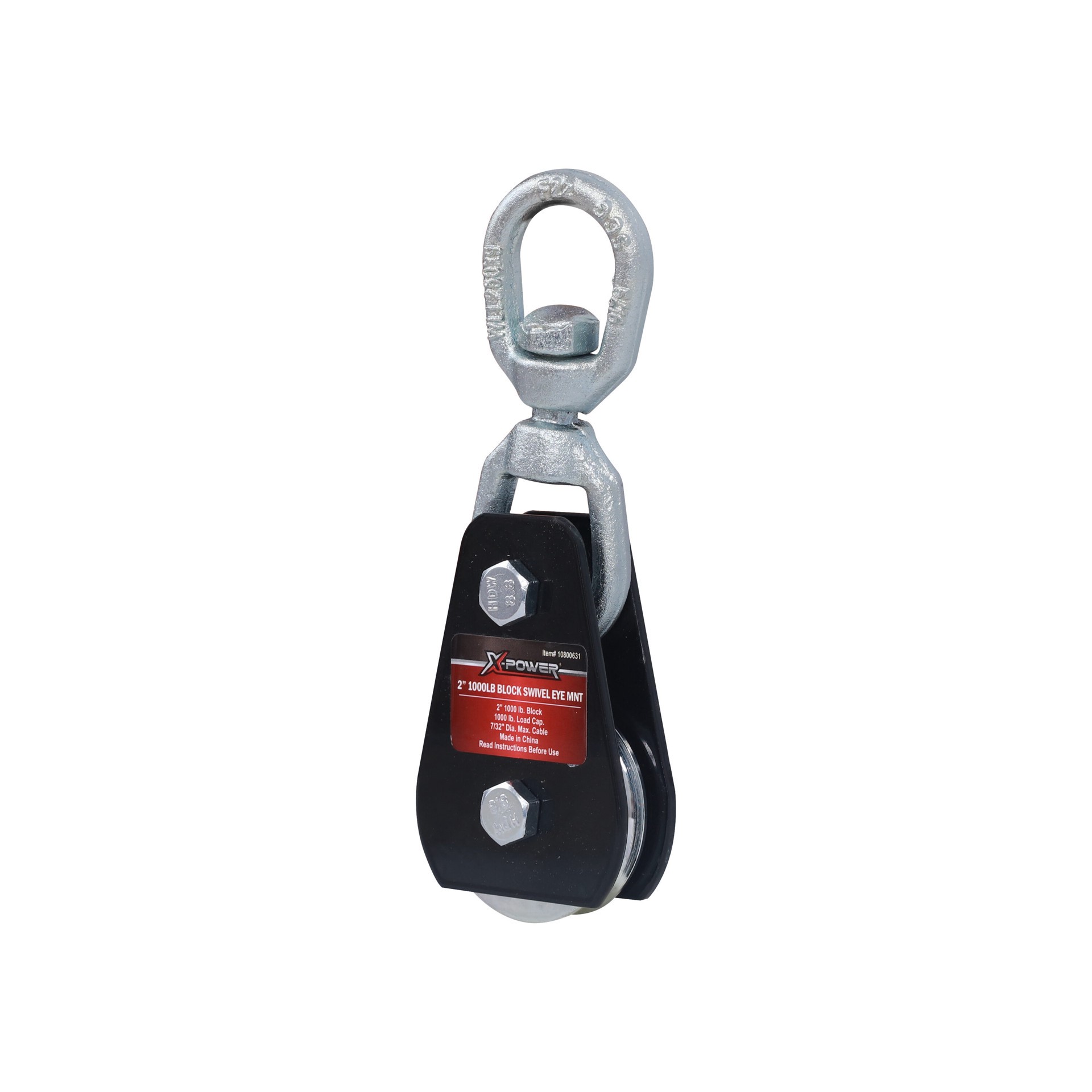 slide 2 of 4, X-POWER 2In 1000Lb Block Swivel Eye Mnt, 1 ct