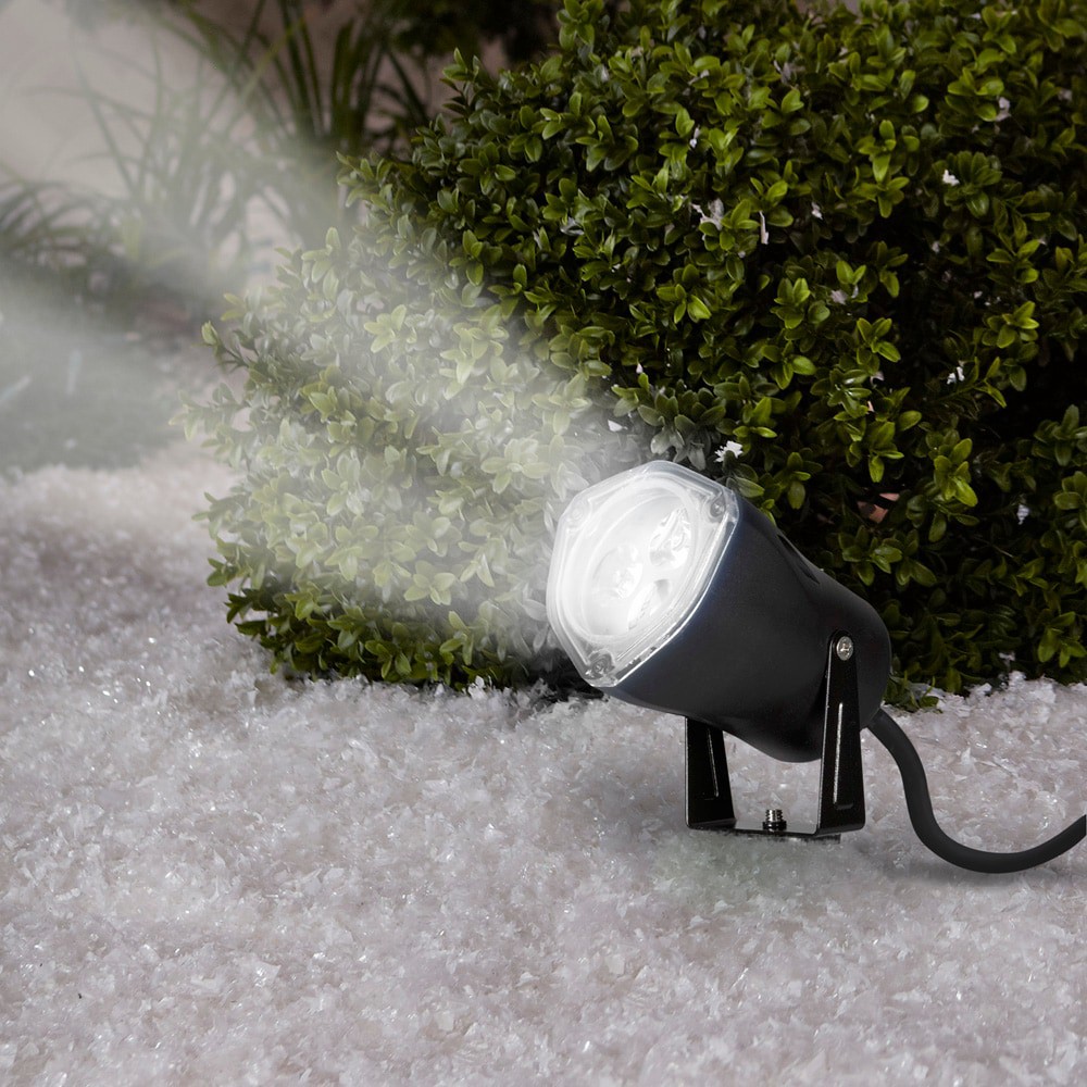 slide 5 of 5, Gemmy Lightshow Constant White Electrical outlet Solid Christmas Indoor/Outdoor Light Show Projector, 