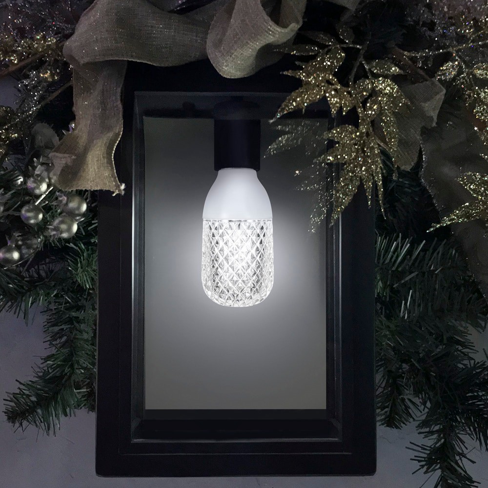 slide 5 of 5, Gemmy Lightshow Northern sky Indoor White LED Edison String light bulbs, 