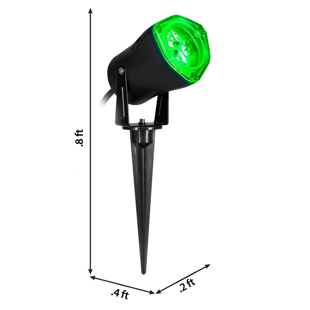 slide 4 of 5, Gemmy Lightshow Constant Green Electrical outlet Solid Christmas Indoor/Outdoor Light Show Projector, 