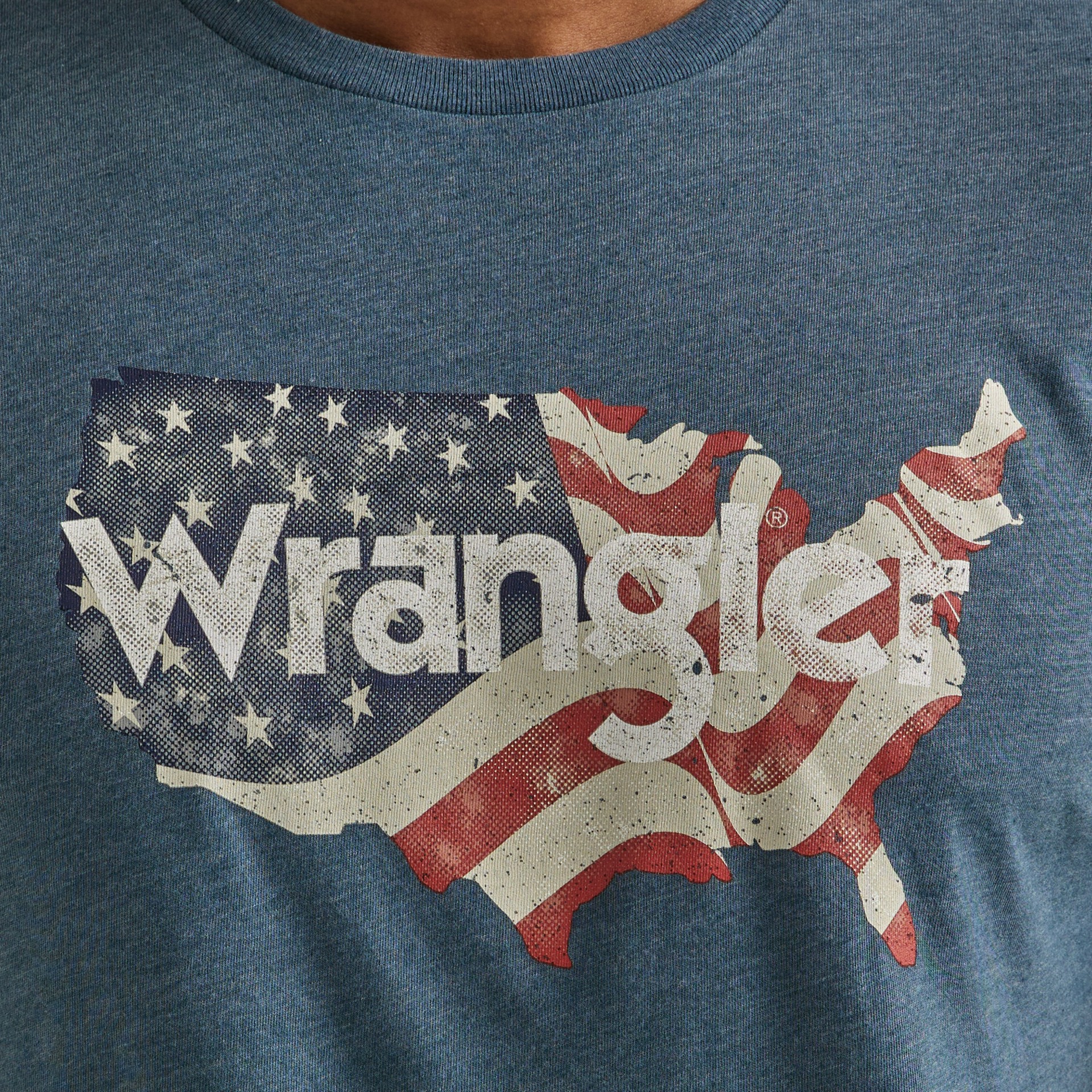 slide 2 of 4, Wrangler Wrangler Men's Blue Knit Short Graphic T-shirt ( Large ), 1 ct