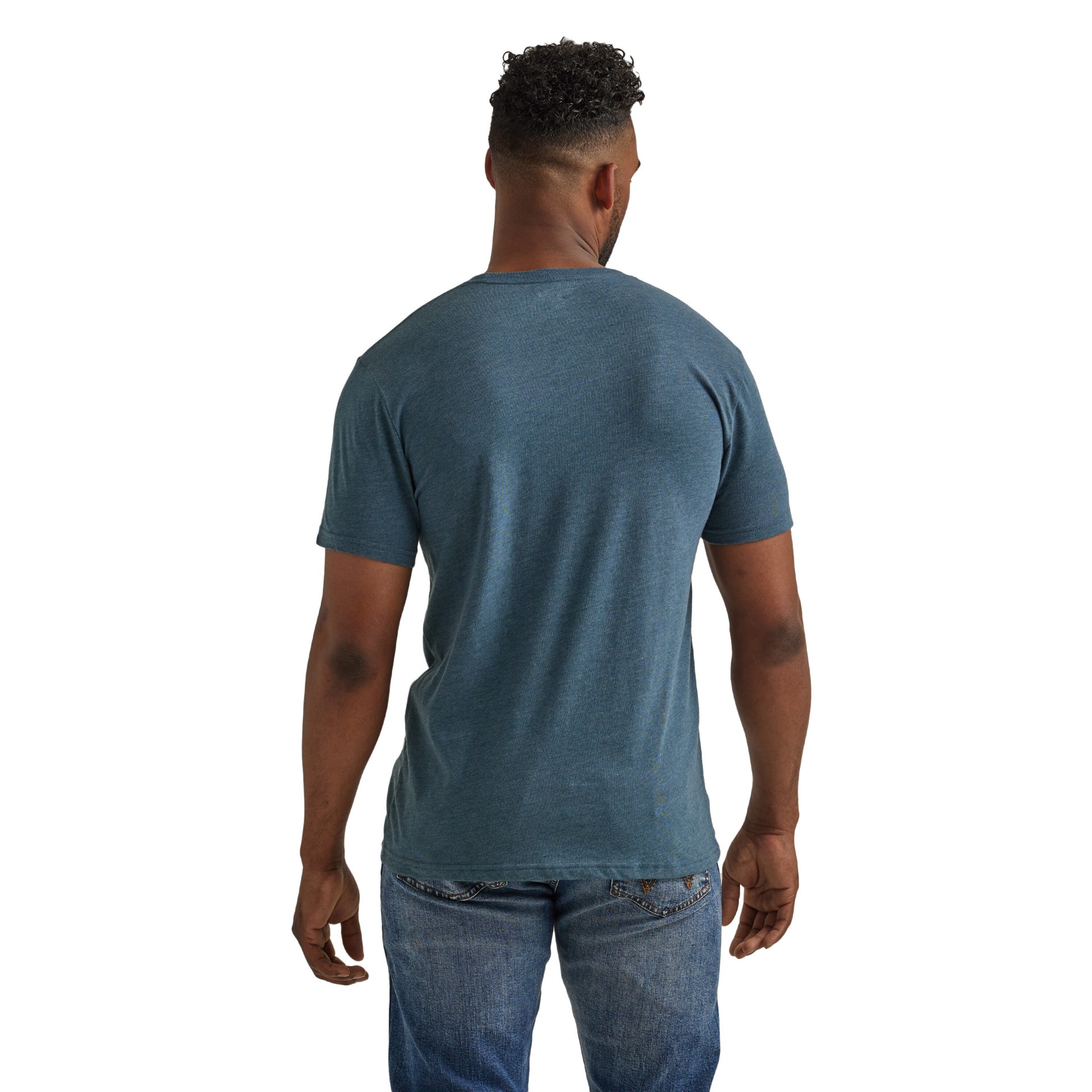 slide 3 of 4, Wrangler Wrangler Men's Blue Knit Short Graphic T-shirt ( Large ), 1 ct