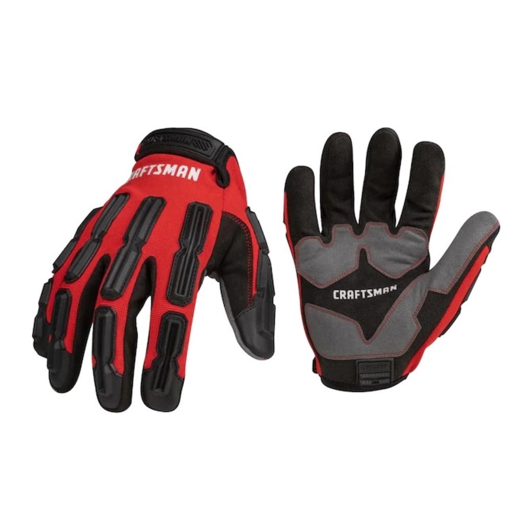 slide 1 of 6, CRAFTSMAN X-large Red Polyester Mechanical repair Gloves 1 -Pairs, 1 ct