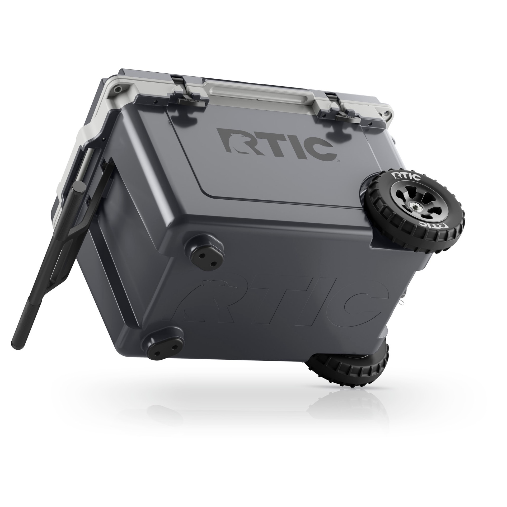 slide 5 of 6, RTIC Outdoors Wheeled Ultra Dark Grey / Cool Grey 52-Quart Wheeled Insulated Chest Cooler, 1 ct