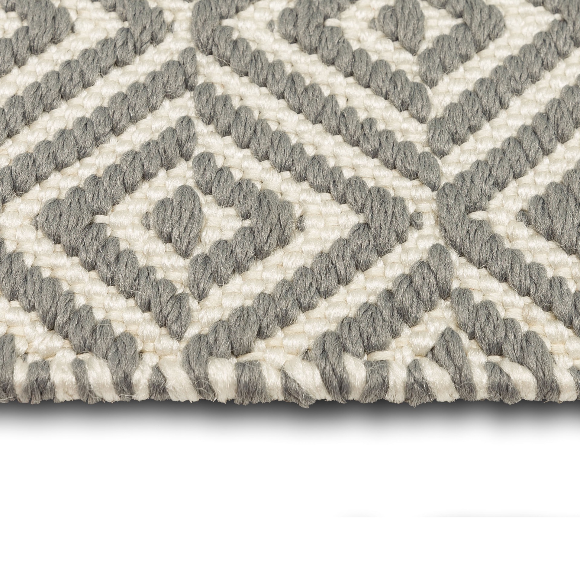slide 3 of 6, Style Selections Aztec 2 x 3 (ft) Polypropylene Grey Rectangular Indoor Solid Area rug, 1 ct