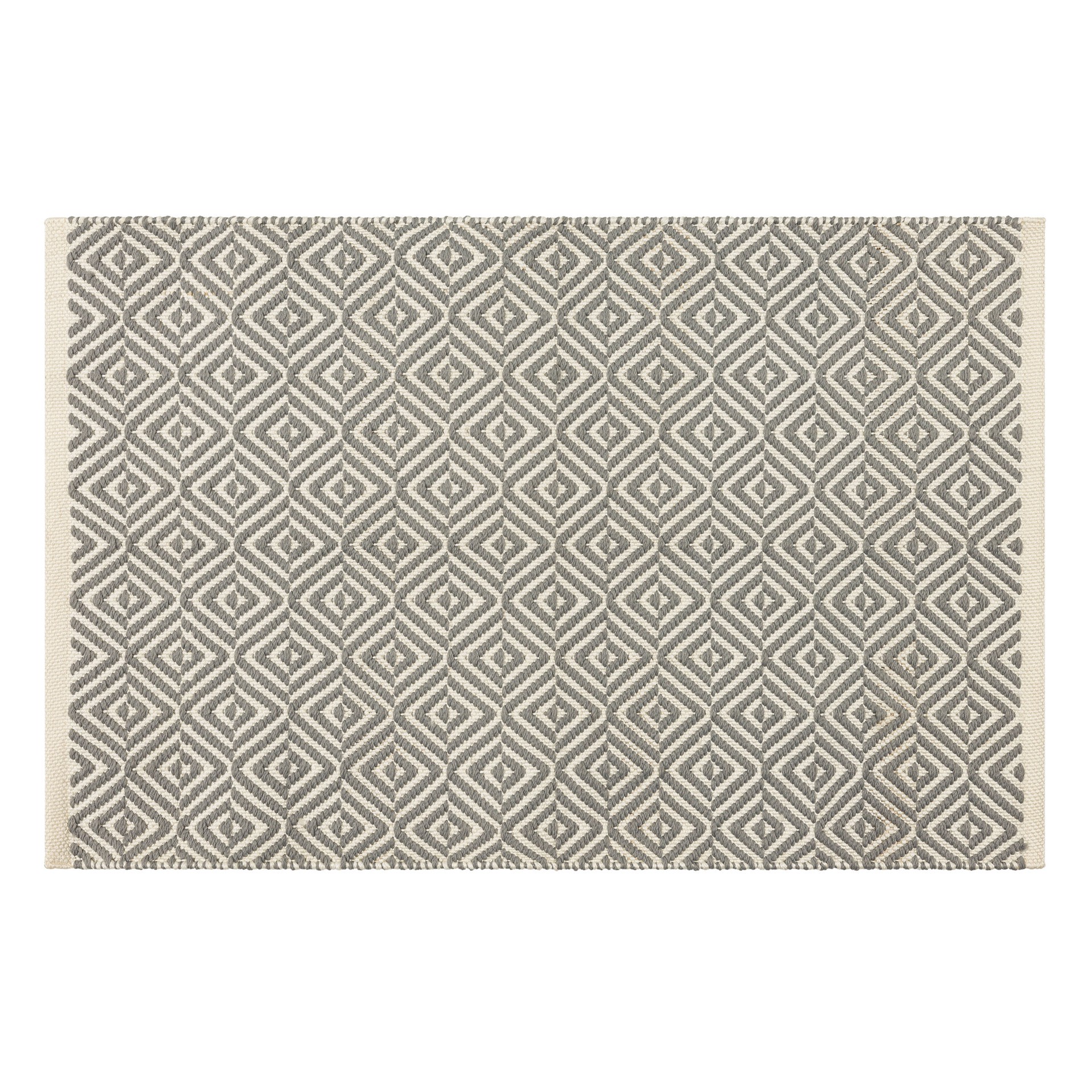 slide 1 of 6, Style Selections Aztec 2 x 3 (ft) Polypropylene Grey Rectangular Indoor Solid Area rug, 1 ct