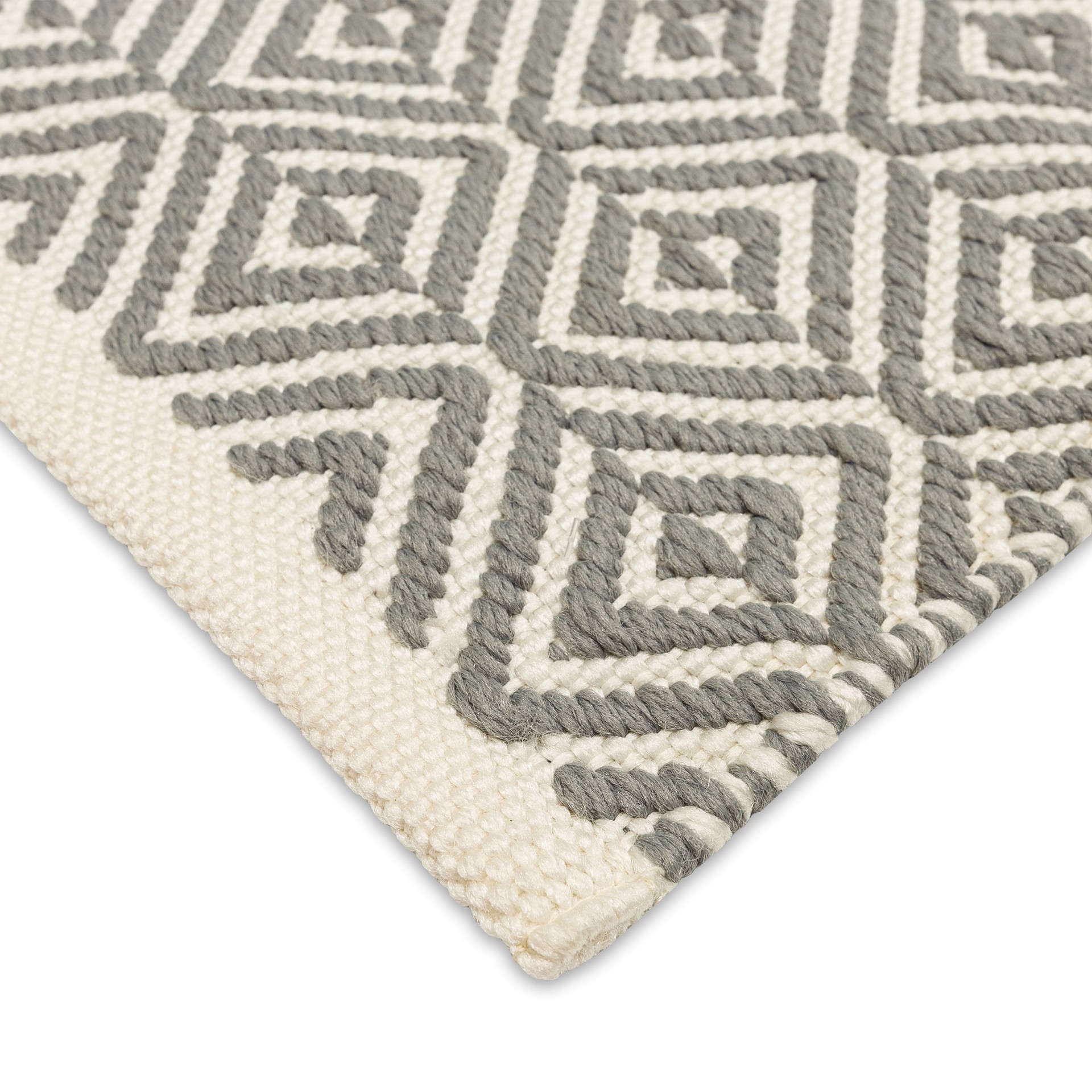 slide 6 of 6, Style Selections Aztec 2 x 3 (ft) Polypropylene Grey Rectangular Indoor Solid Area rug, 1 ct