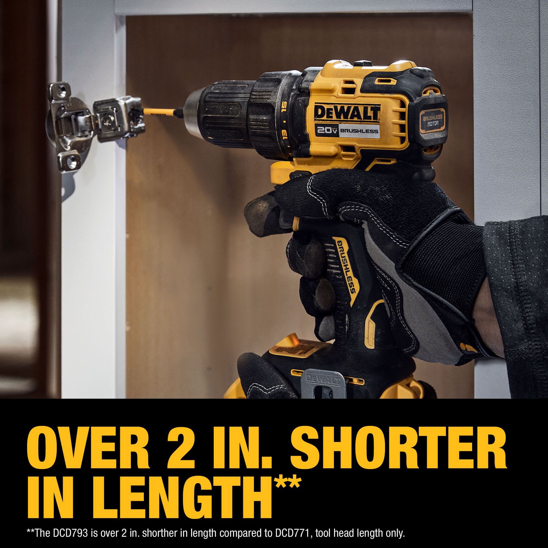 slide 4 of 6, DEWALT 20-volt Max 1/2-in Keyless Brushless Cordless Drill ( 1 -Batteries Included, and Charger Included ), 1 ct