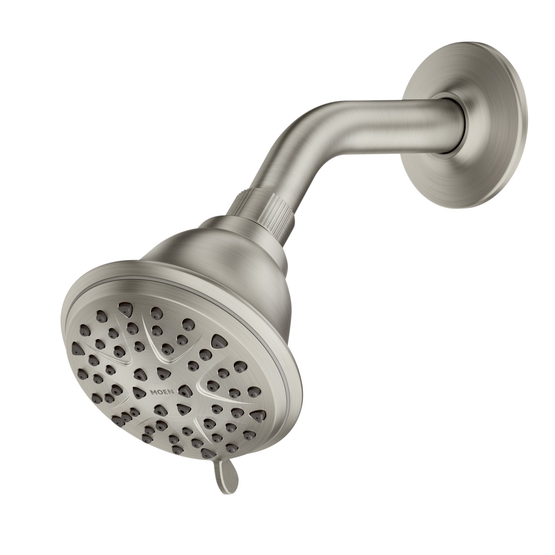 slide 1 of 6, Moen Attune 8.0 -Spray Spot Resist Brushed Nickel 3.88-in Round Fixed Shower Head 1.75 GPM, 1 ct