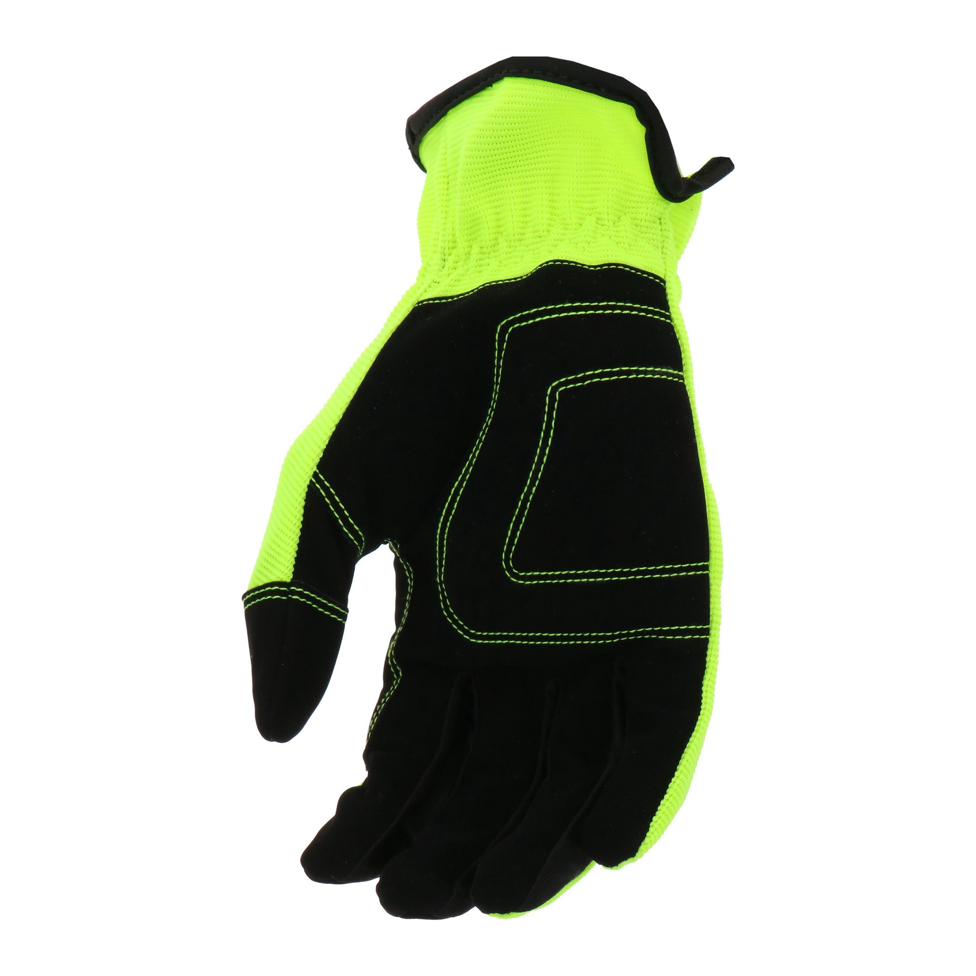 slide 5 of 5, Project Source Large Yellow Synthetic leather Construction Gloves 3 -Pairs, 1 ct