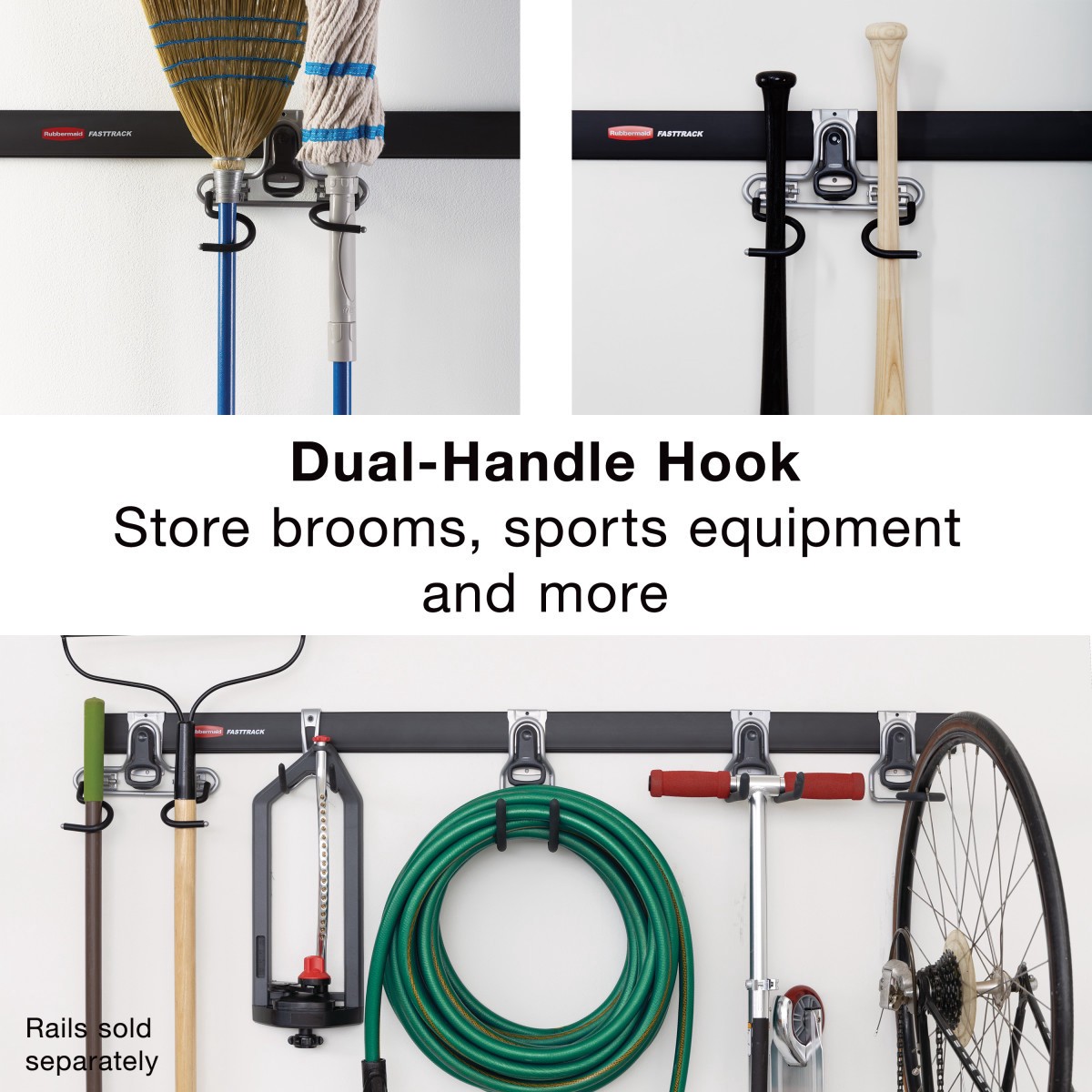 slide 2 of 6, Rubbermaid Multipurpose hook 10-in Silver Steel, 1 ct