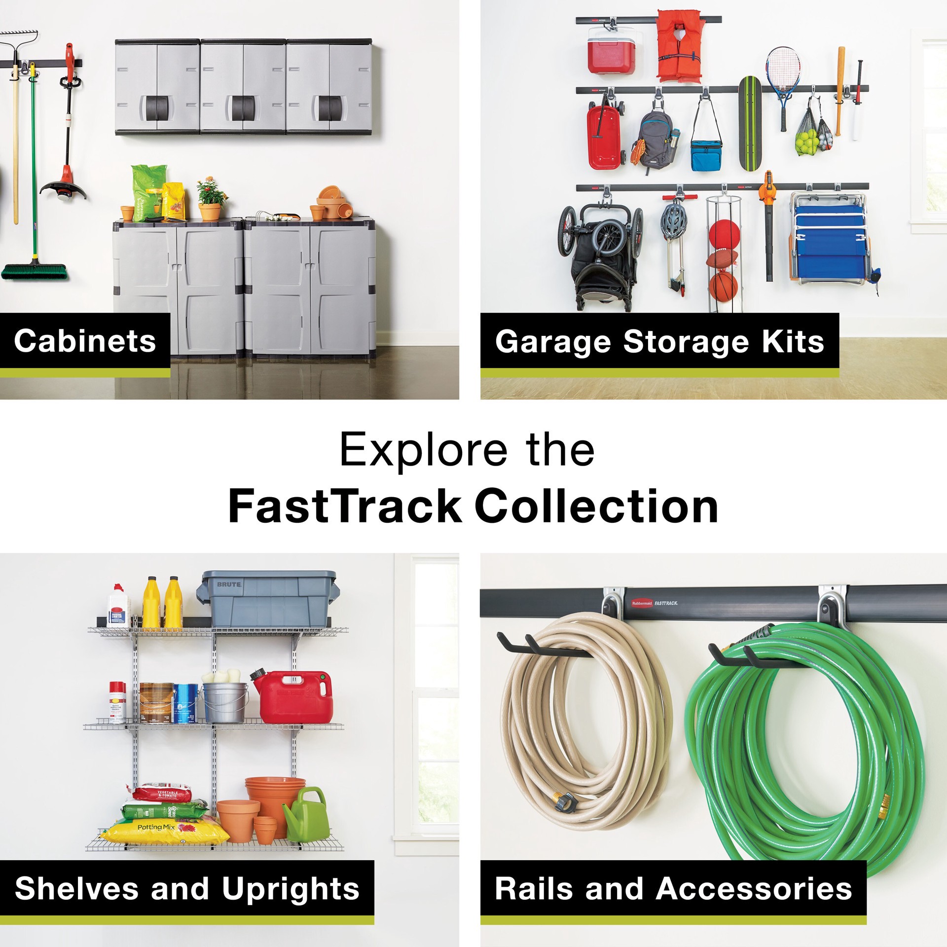 slide 6 of 6, Rubbermaid FastTrack Garage 6.5-in Satin Nickel Steel Cooler Hook, 1 ct