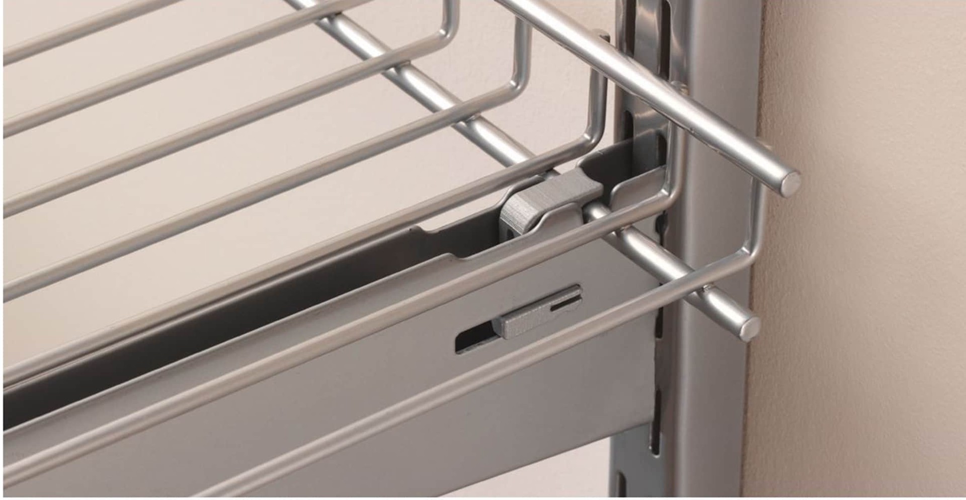 slide 2 of 6, Rubbermaid FastTrack Garage 16.375-in Satin Nickel Steel Wire shelf Bracket, 1 ct