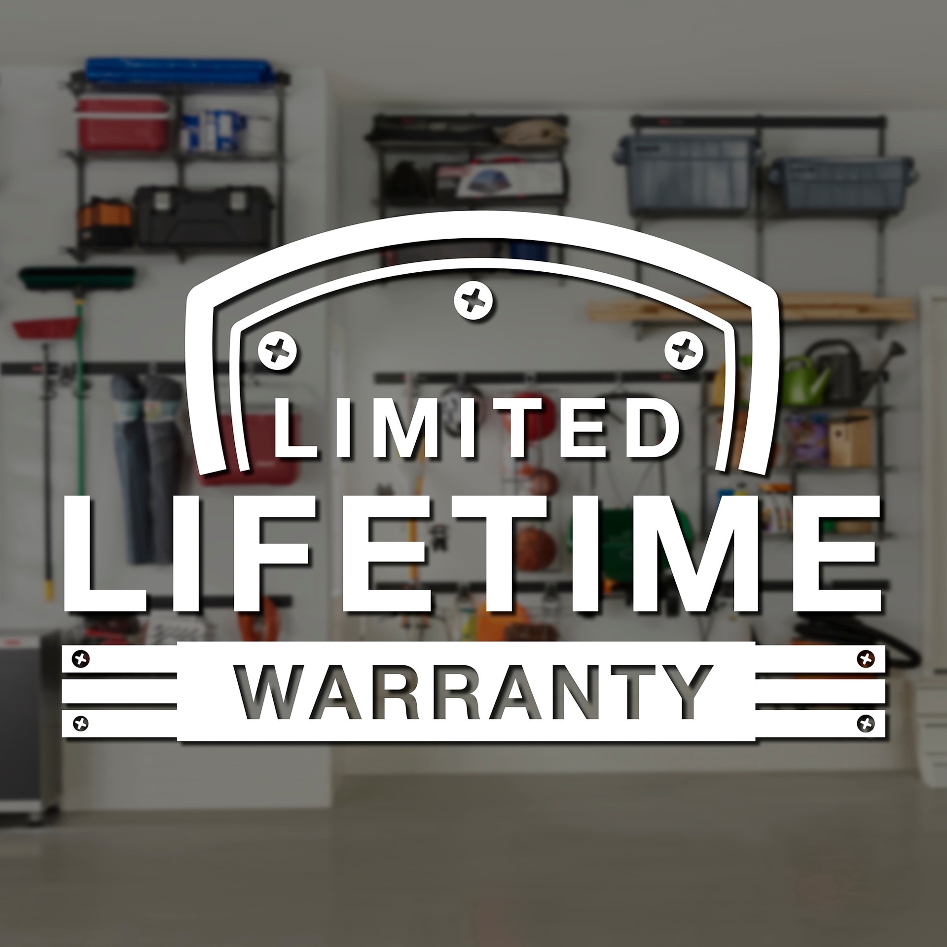 slide 4 of 6, Rubbermaid FastTrack Garage 16.375-in Satin Nickel Steel Wire shelf Bracket, 1 ct