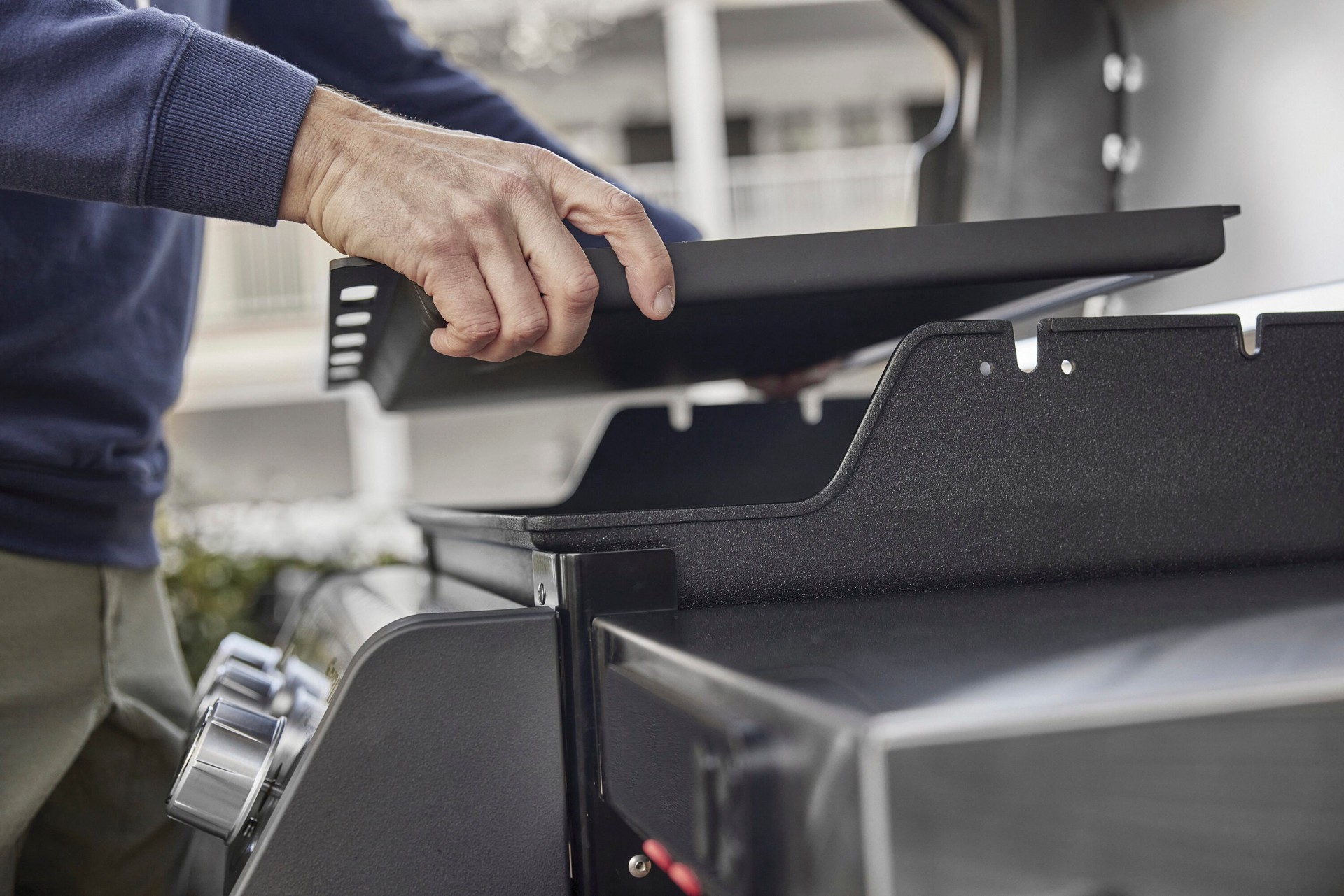 slide 3 of 6, Weber Spirit 400 Series Searwood Pellet Grill Rust Resistant Carbon steel Non-Stick Griddle, 1 ct