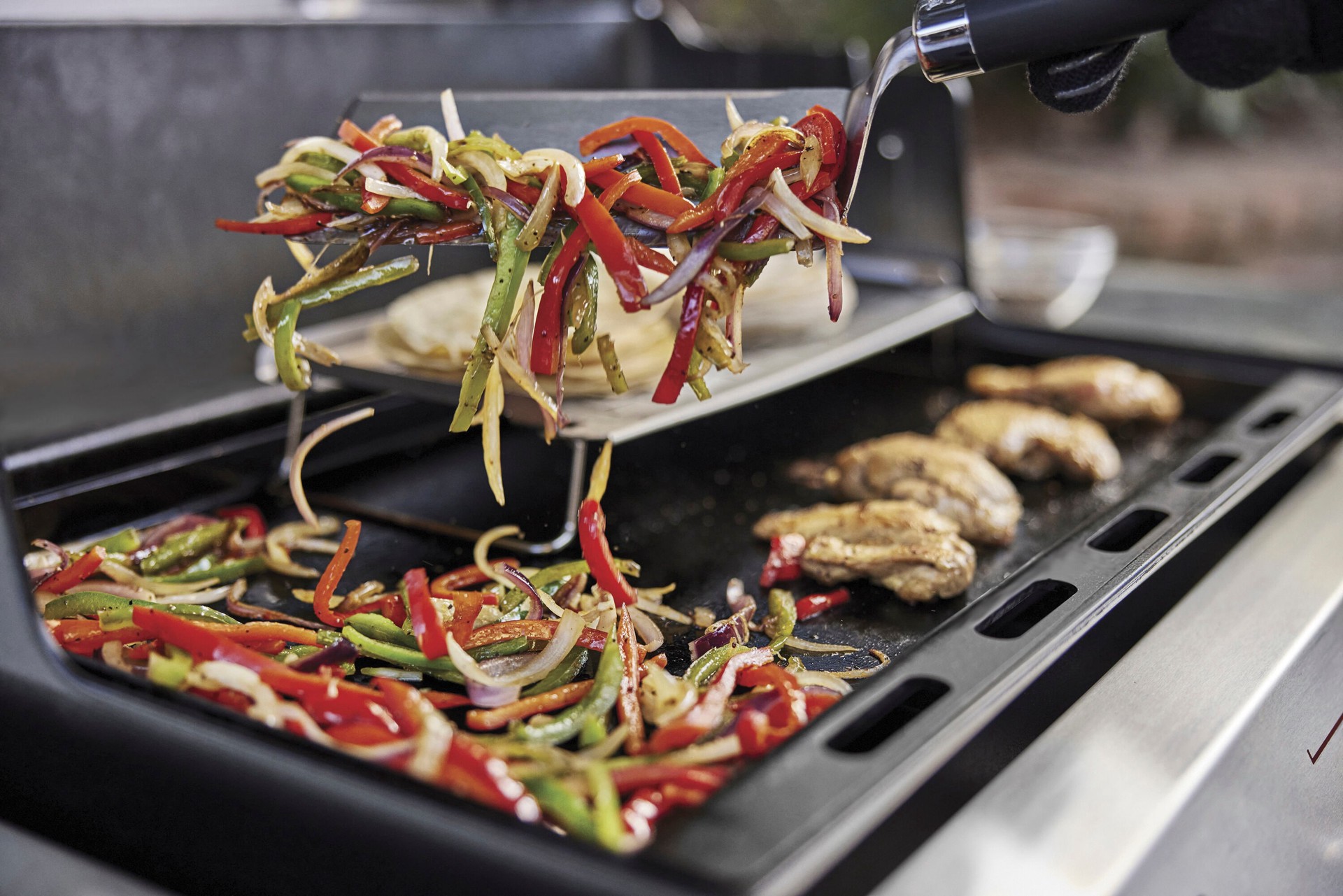 slide 2 of 6, Weber Spirit 400 Series Searwood Pellet Grill Rust Resistant Carbon steel Non-Stick Griddle, 1 ct