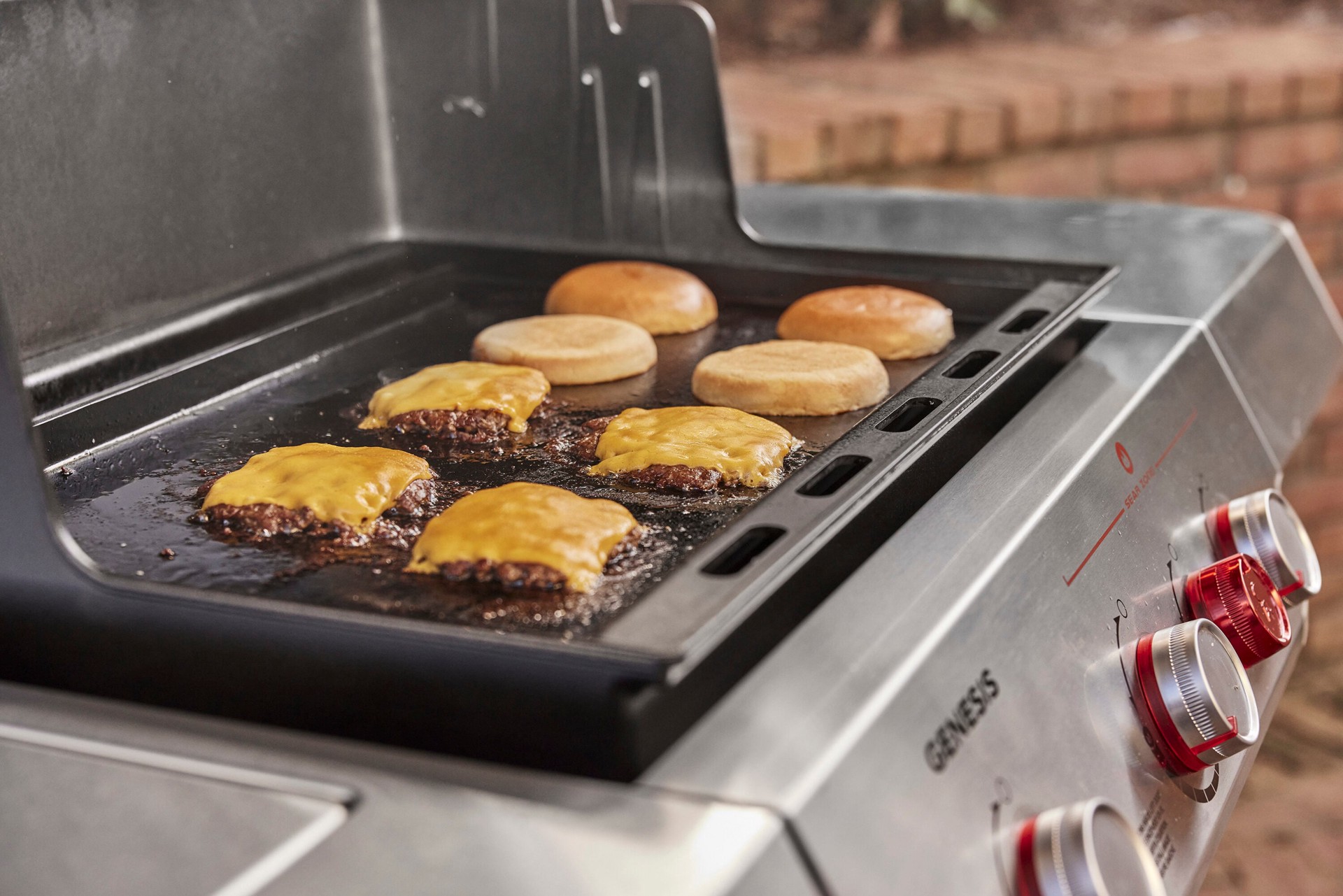 slide 5 of 6, Weber Genesis 300 Series Rust Resistant Carbon steel Non-Stick Griddle, 1 ct