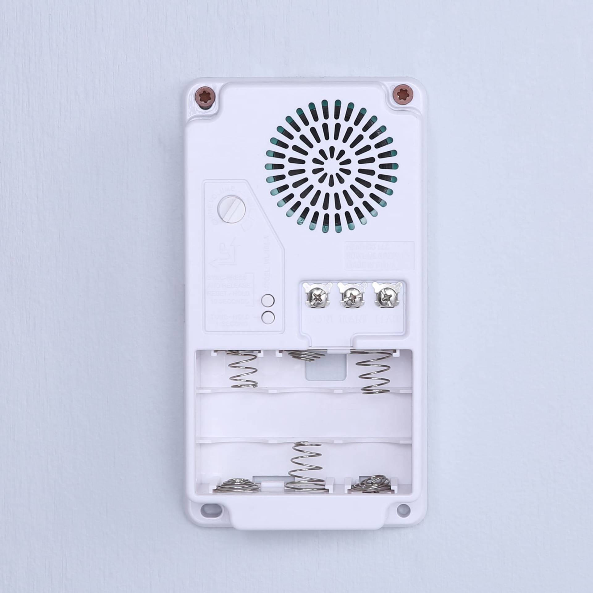 slide 2 of 6, Style Selections White with Copper or White interchangeable face plates Wired or wireless Doorbell Chime, 1 ct