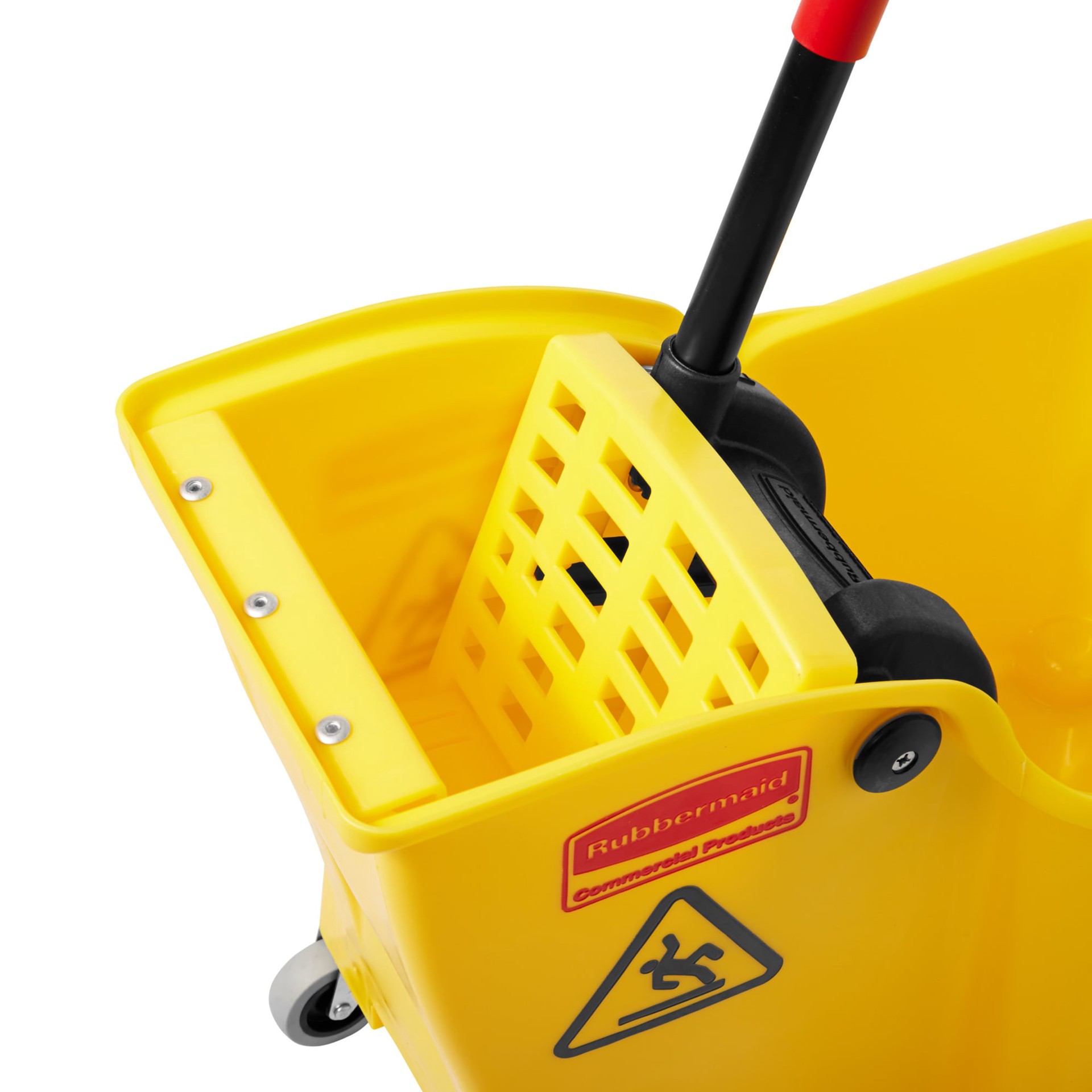 slide 4 of 5, Rubbermaid Commercial Products 7.75-Gallons Down-Press Mop Wringer Bucket, 1 ct