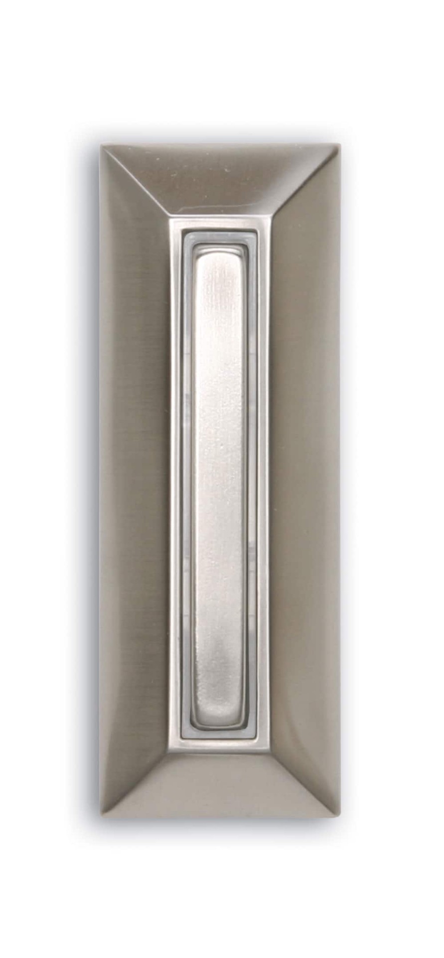 slide 1 of 1, Style Selections Wired Lighted Satin Nickel Doorbell Button, 1 ct