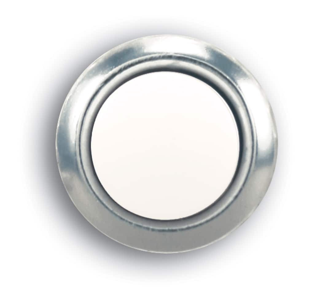slide 1 of 3, Utilitech Wired Lighted Silver Doorbell Button, 1 ct