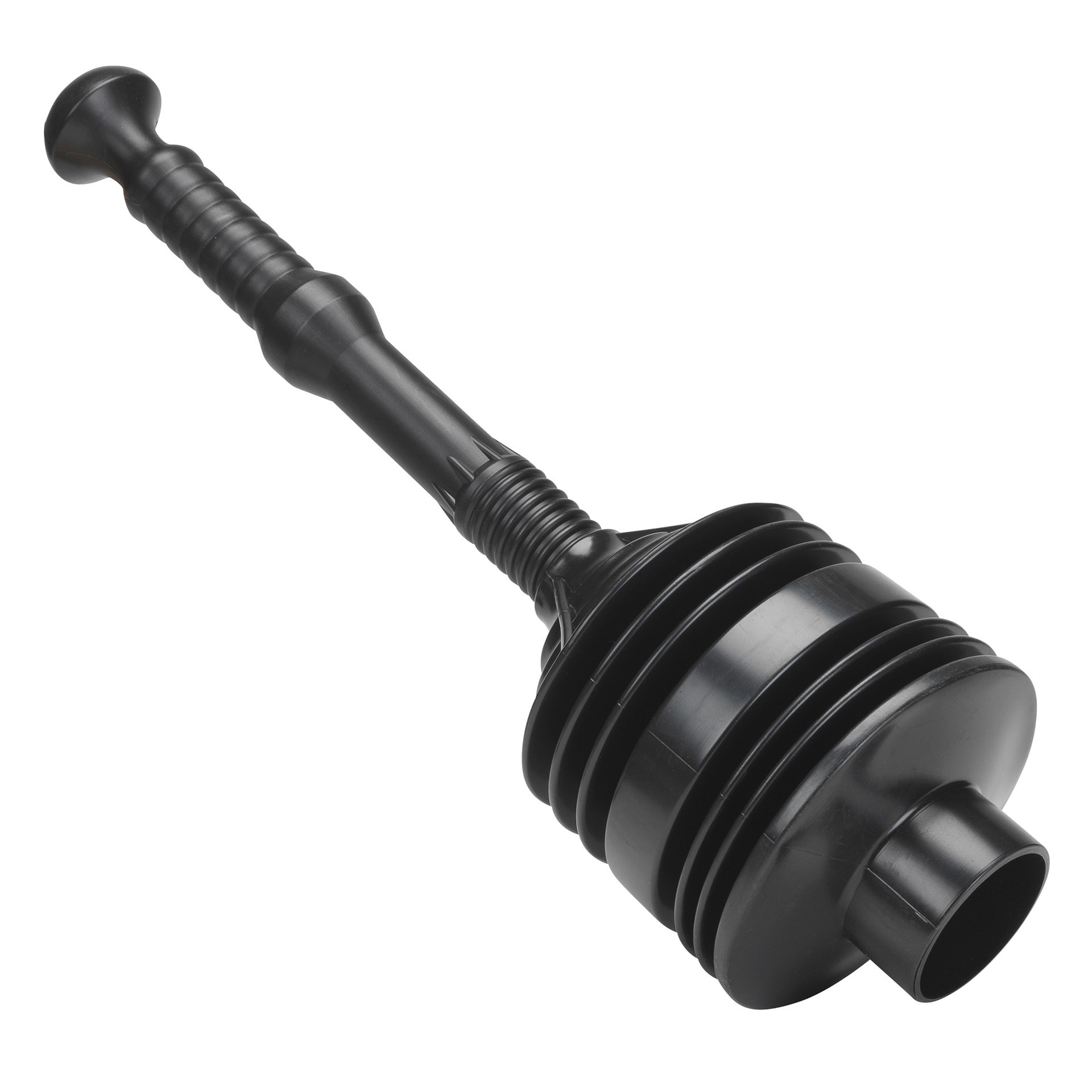 slide 3 of 4, Project Source 4-in Black Plastic Plunger 11.75-in Handle, 1 ct