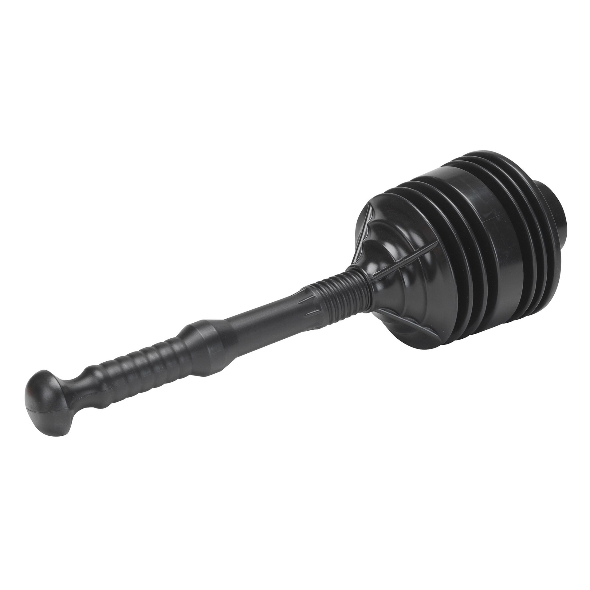 slide 4 of 4, Project Source 4-in Black Plastic Plunger 11.75-in Handle, 1 ct