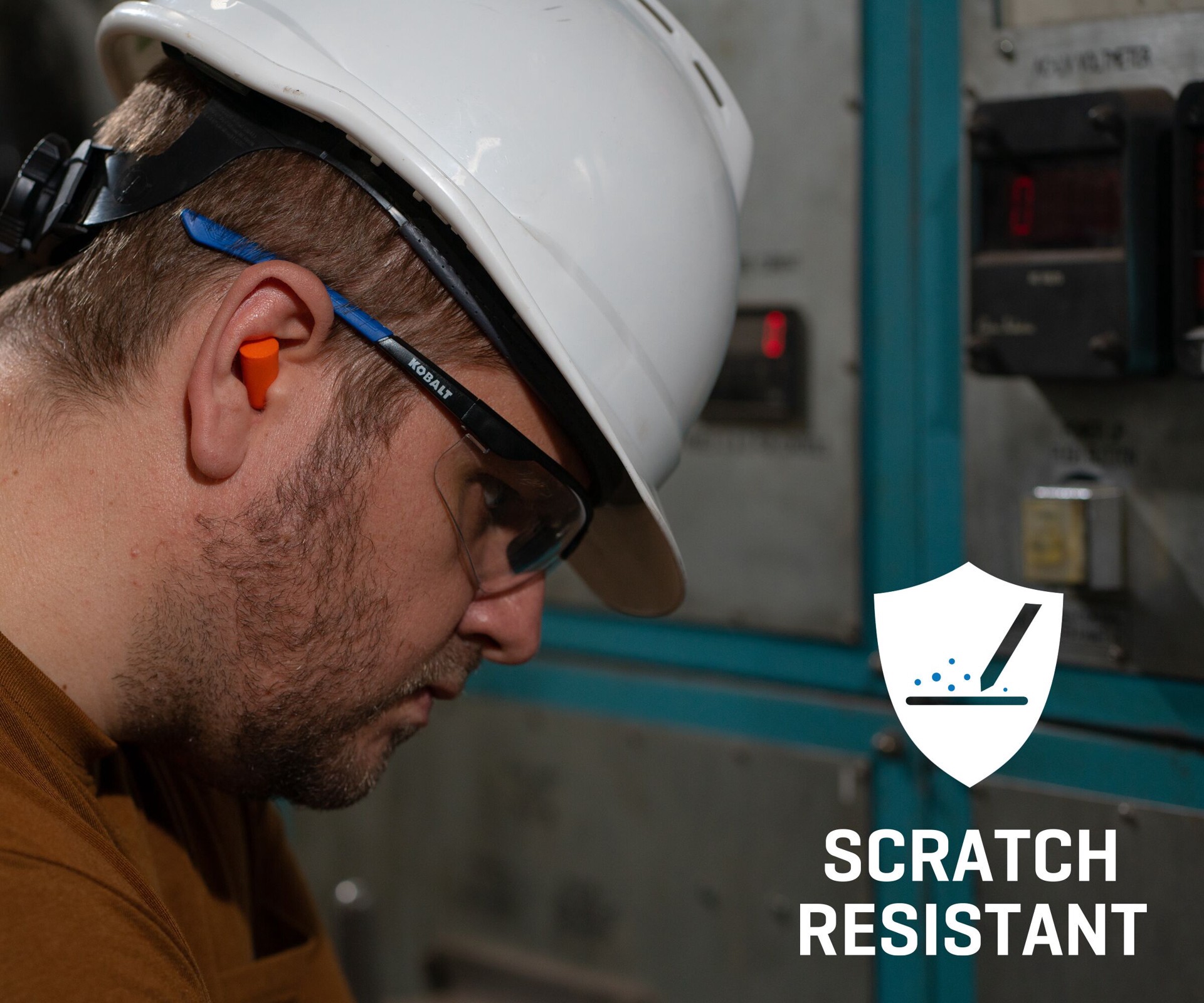 slide 4 of 6, Kobalt Clear Anti-scratch Plastic Safety Glasses, 1 ct