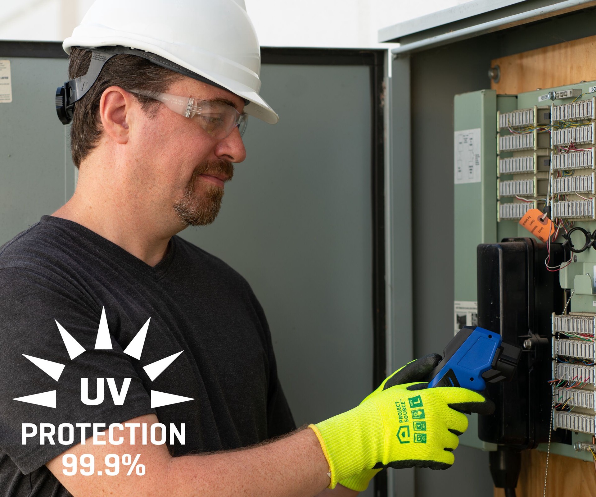 slide 5 of 6, Project Source 6 Pack Clear Anti-scratch Plastic Safety Glasses, 1 ct