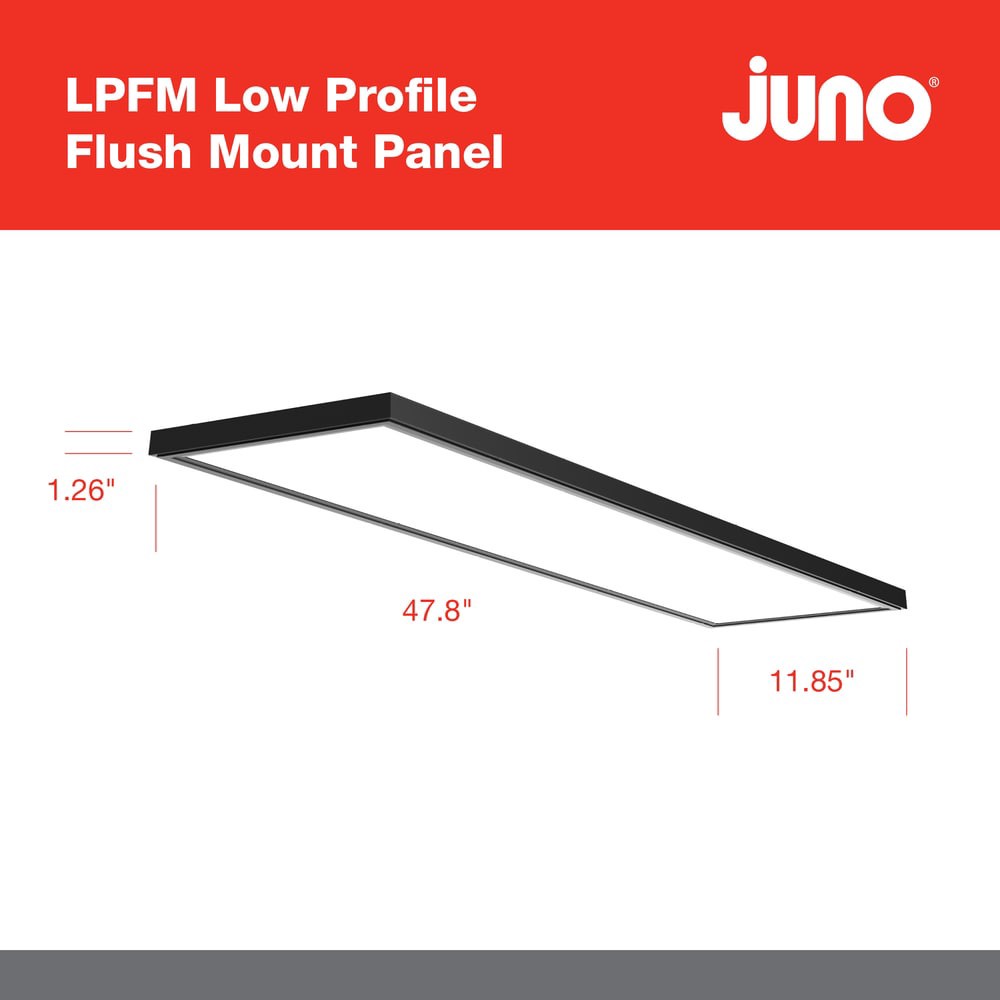 slide 5 of 6, Juno 1-ft x 4-ft Soft White LED Panel Light, 1 ct
