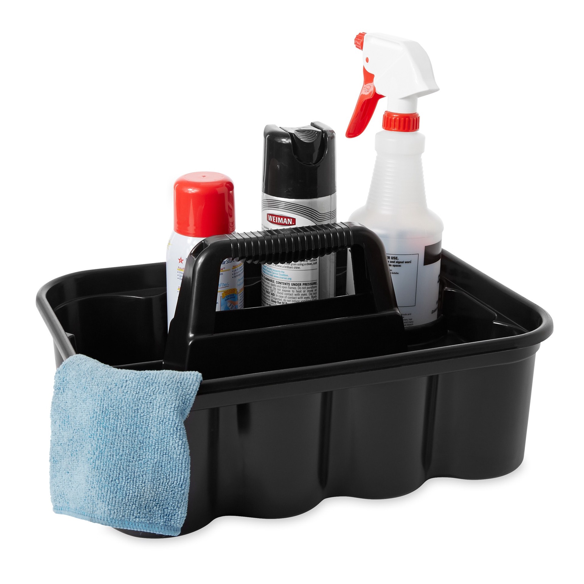 slide 2 of 5, Rubbermaid Commercial Products 2 -Compartment Plastic Cleaning Caddy, 1 ct