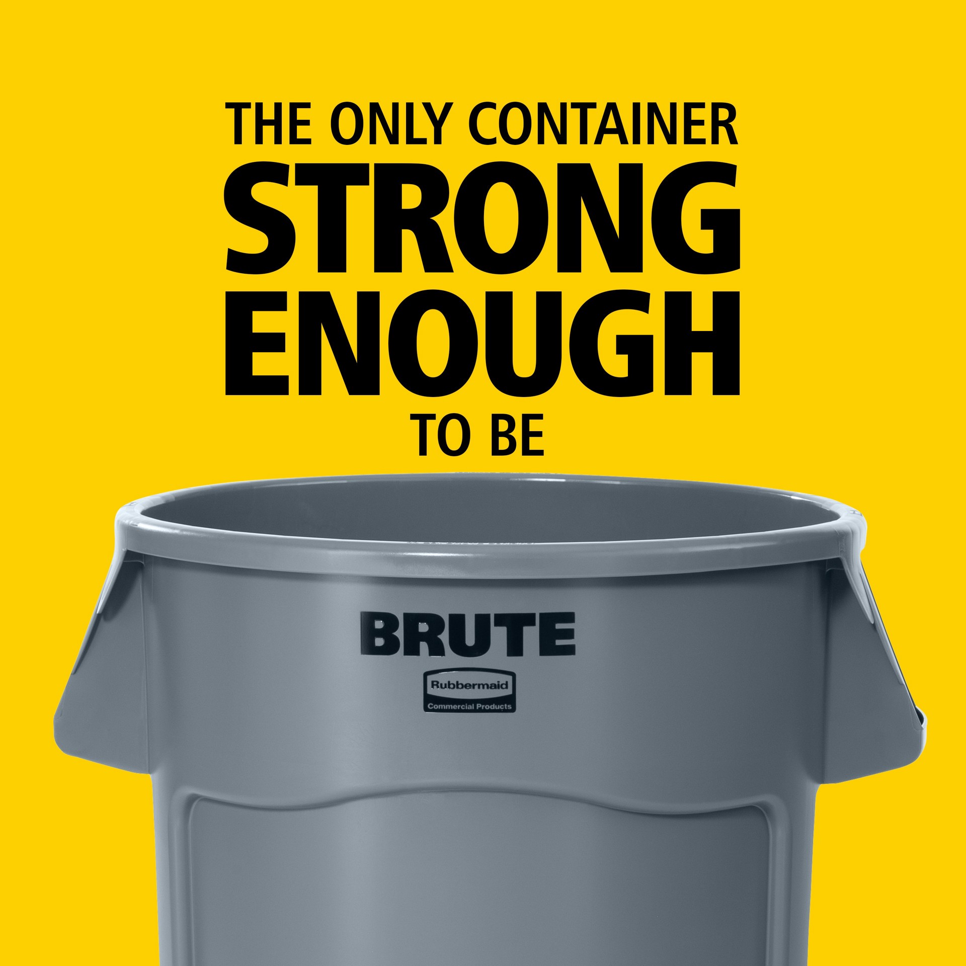 slide 4 of 6, Rubbermaid Commercial Products BRUTE 20 Gallon Gray Plastic Indoor/Outdoor Detached Lid Trash Can, 1 ct