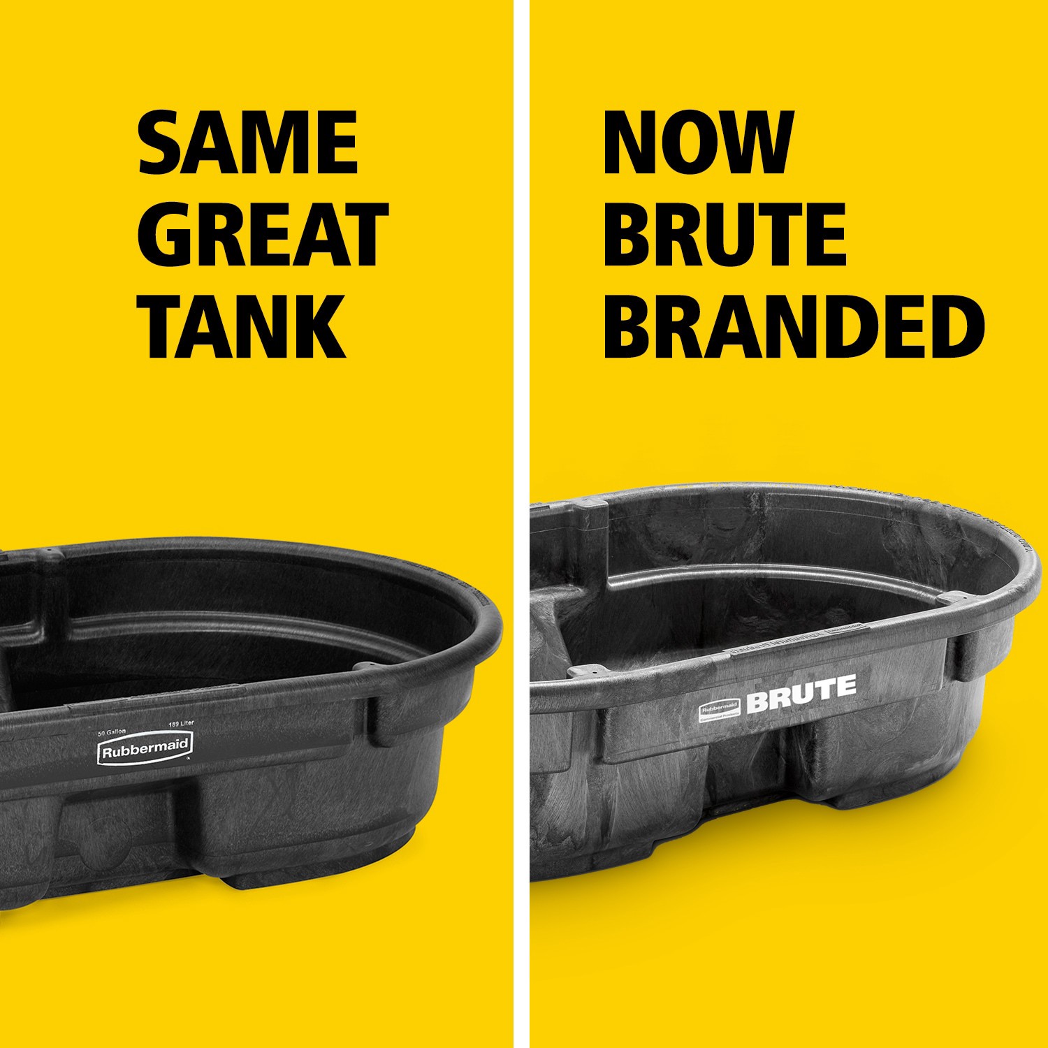 slide 2 of 6, Rubbermaid Commercial Products 50-Gallon Black Polyresin Stock Tank, 1 ct