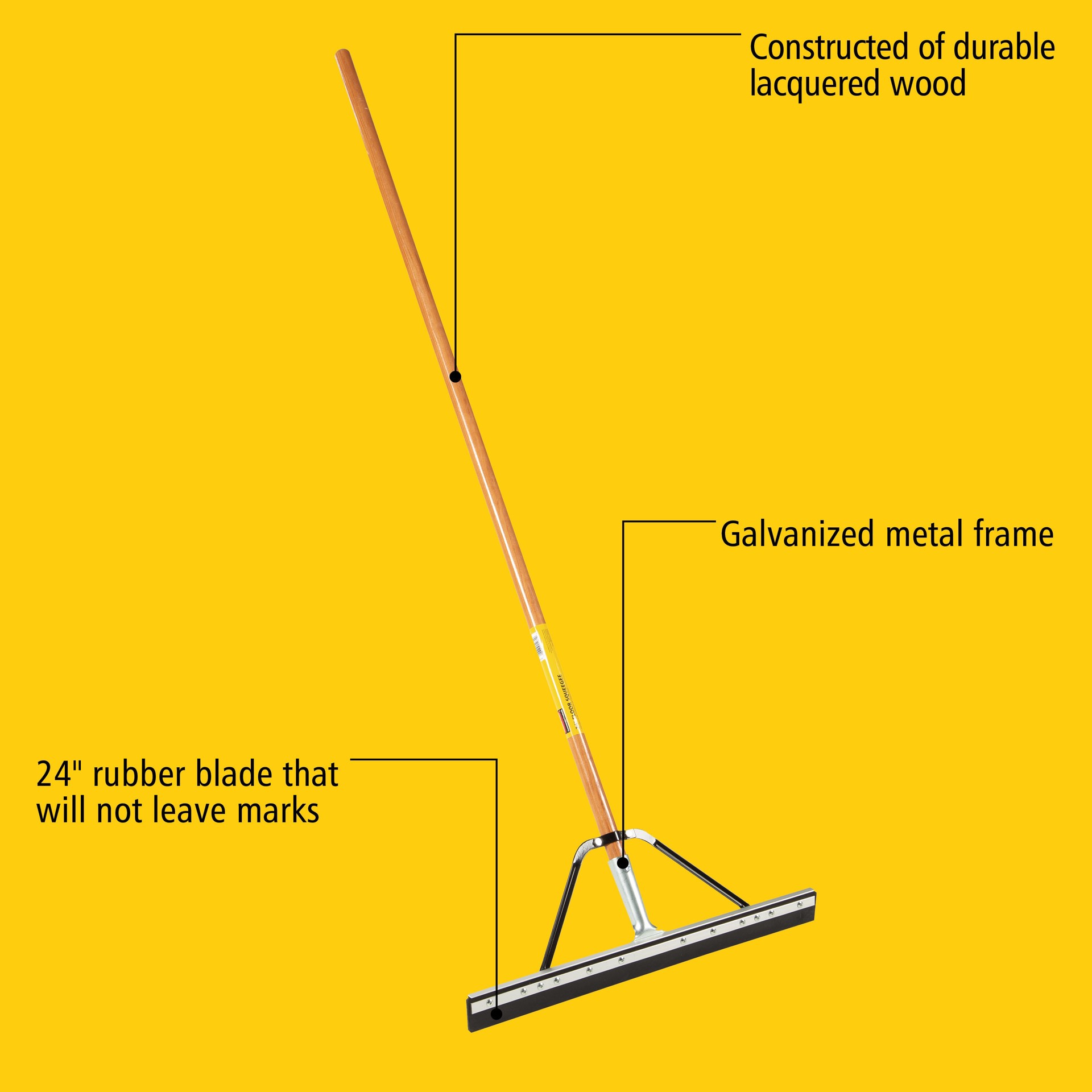 slide 2 of 4, Rubbermaid Commercial Products Rubber Floor Squeegee, 1 ct