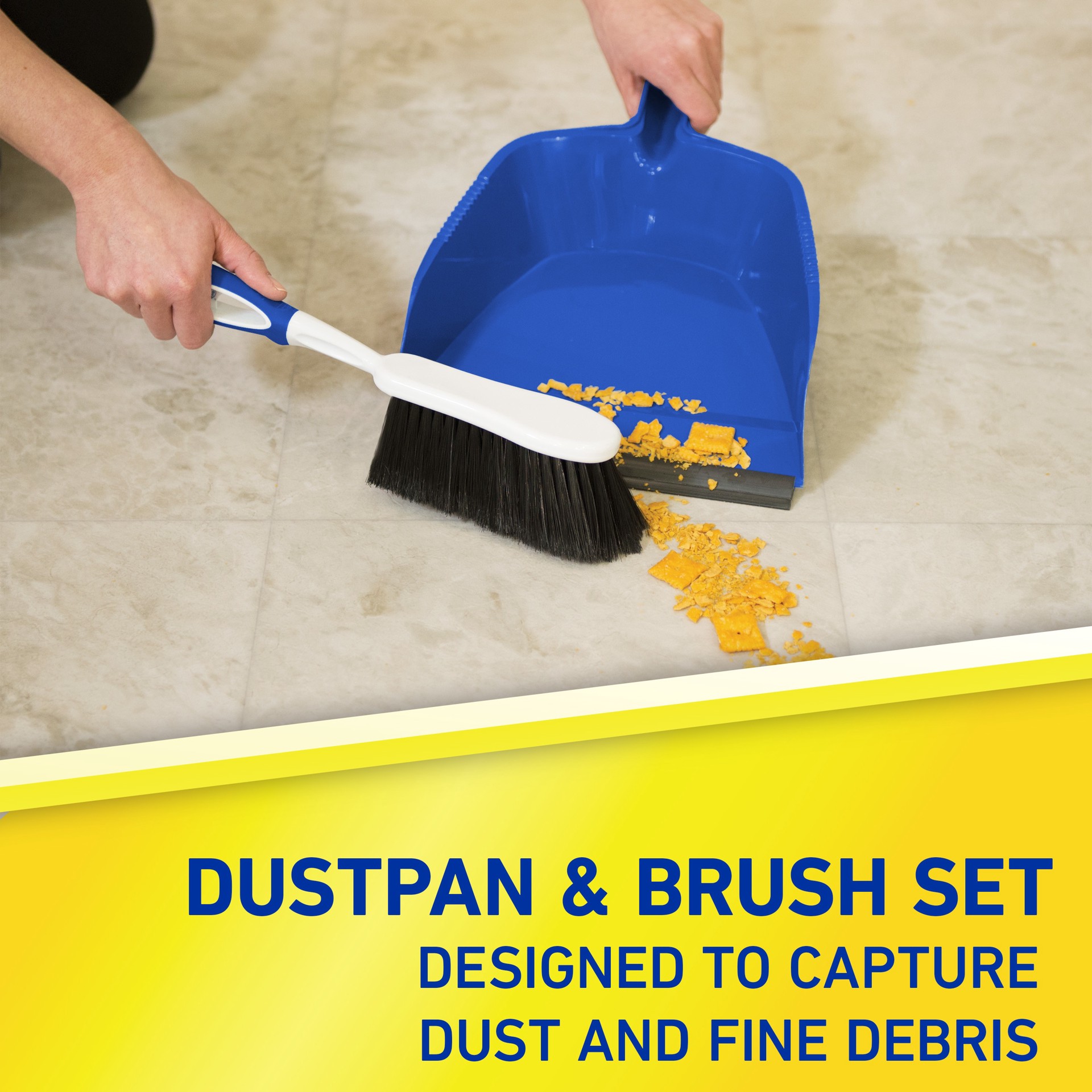 slide 2 of 4, Quickie Plastic Handheld dustpan with brush, 1 ct