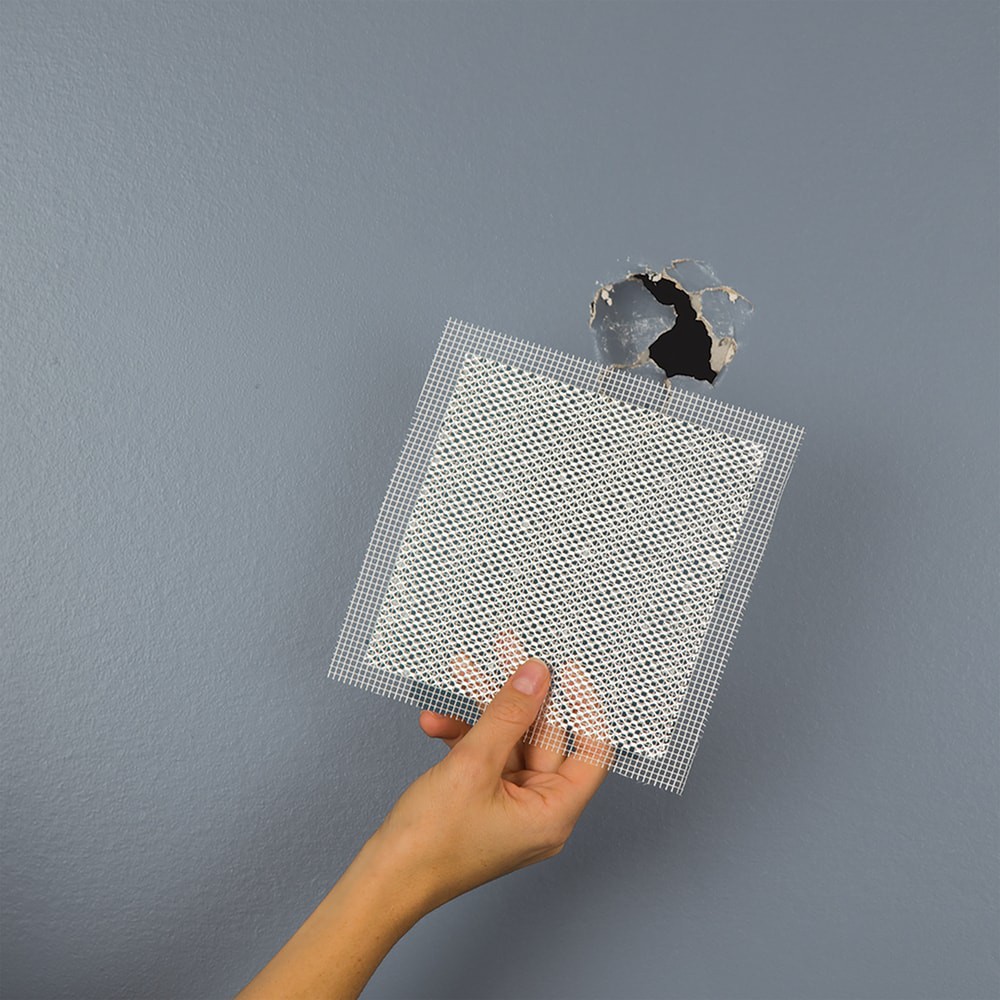 slide 3 of 4, Saint-Gobain ADFORS Aluminum 7.25-in x 7.25-in Drywall Repair Patch, 1 ct