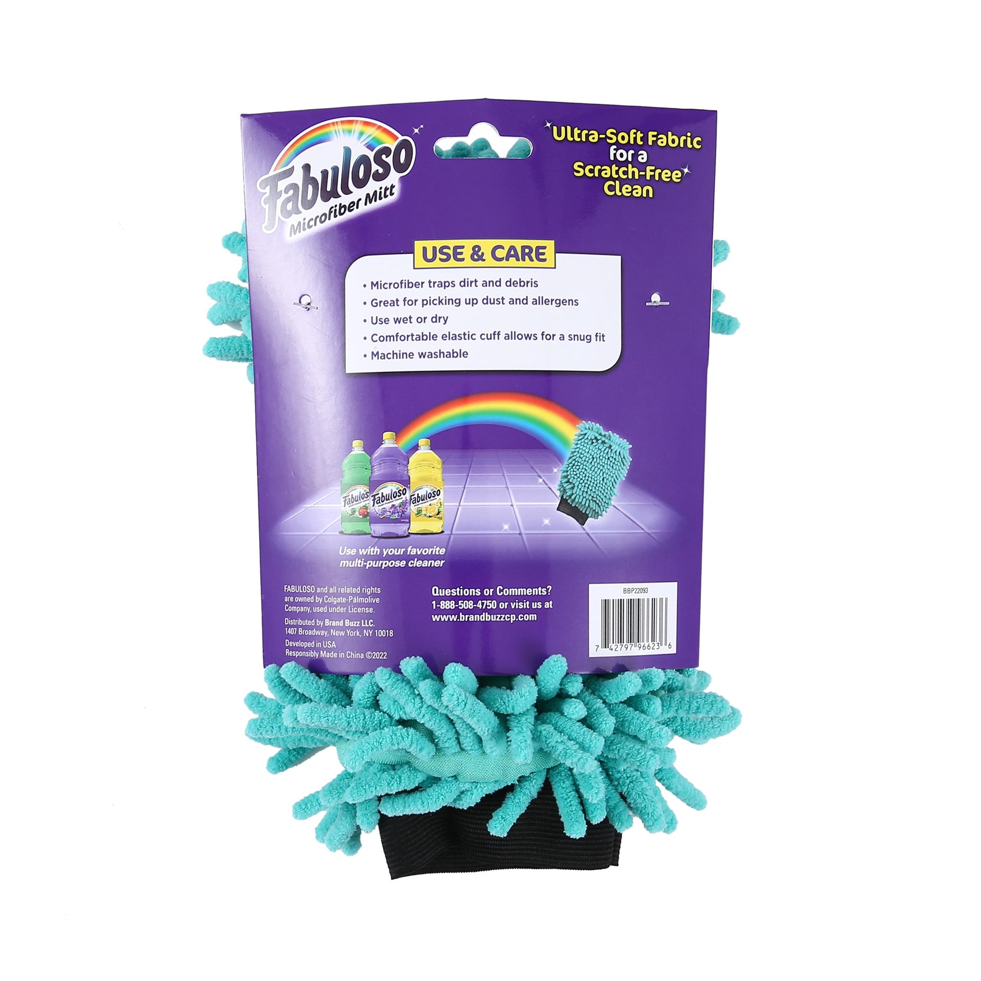 slide 3 of 4, Fabuloso One size fits all Chenille Reusable cleaning gloves 1 -Pairs, 1 ct