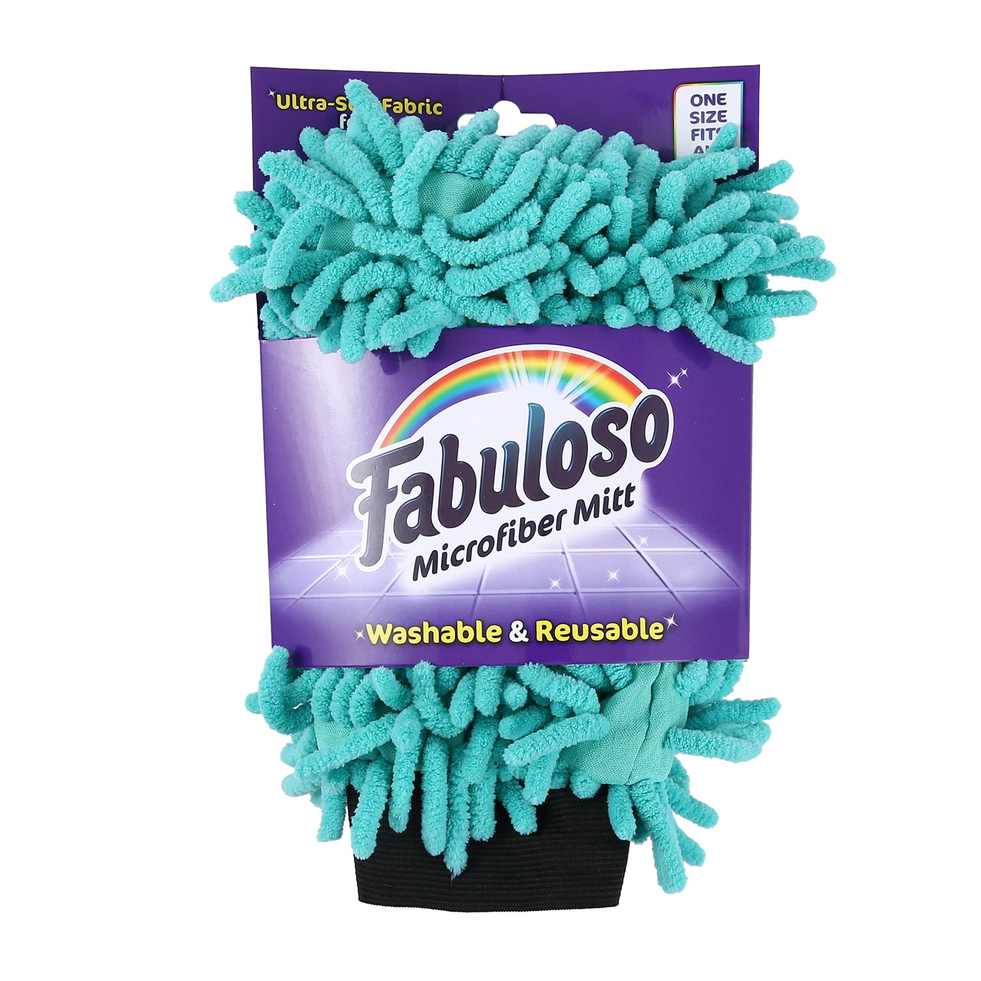 slide 1 of 4, Fabuloso One size fits all Chenille Reusable cleaning gloves 1 -Pairs, 1 ct