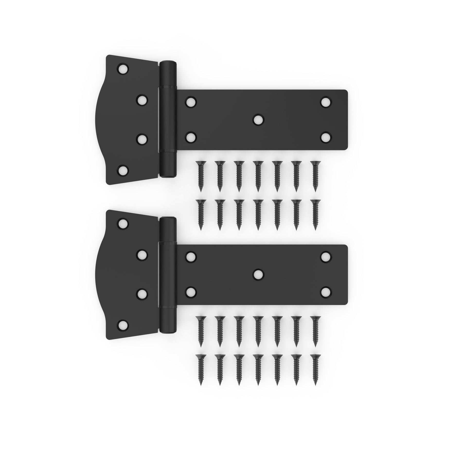 slide 3 of 6, National Hardware 2 -Pack 6-in Black Gate hinge, 1 ct