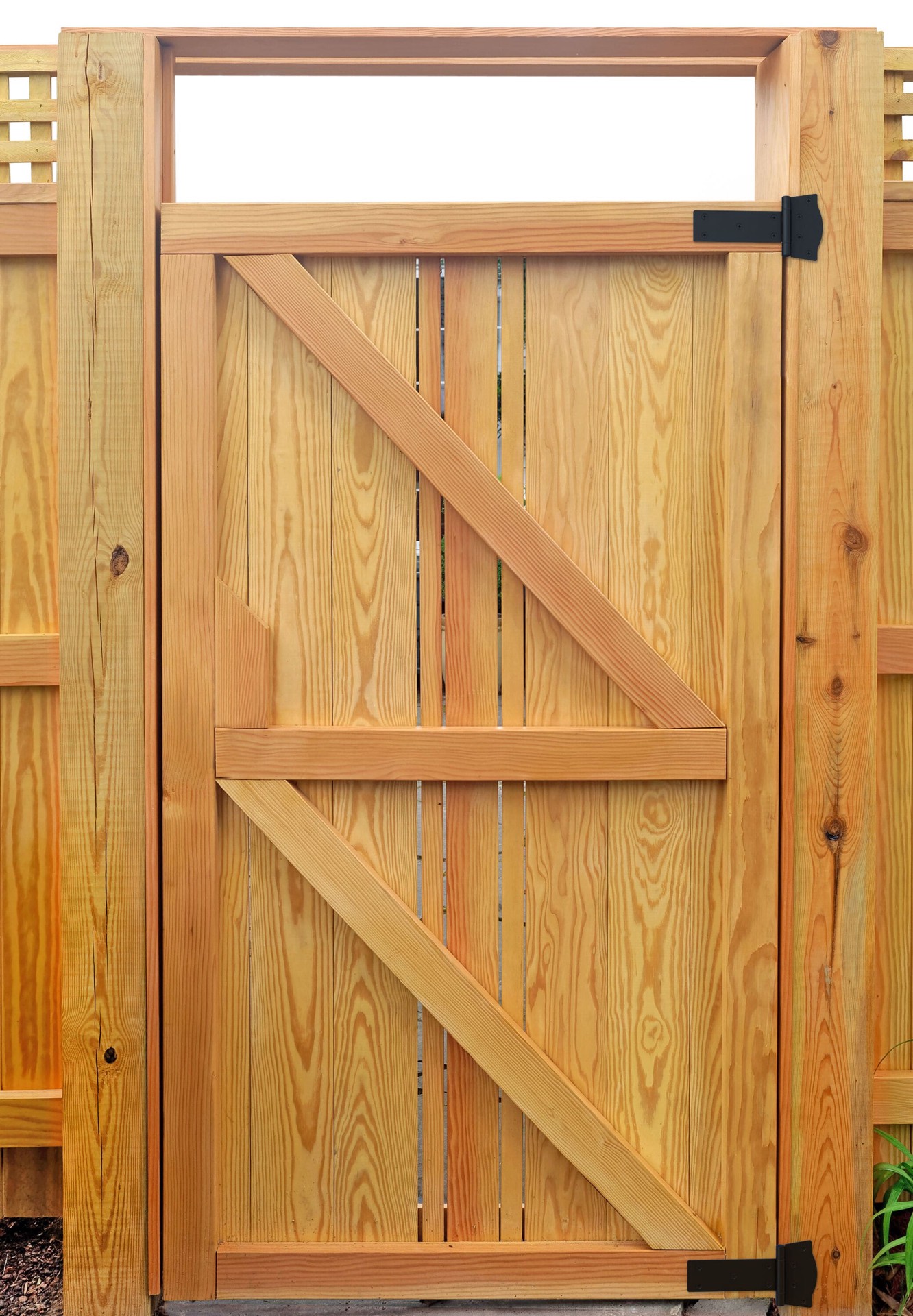 slide 4 of 6, National Hardware 2 -Pack 6-in Black Gate hinge, 1 ct