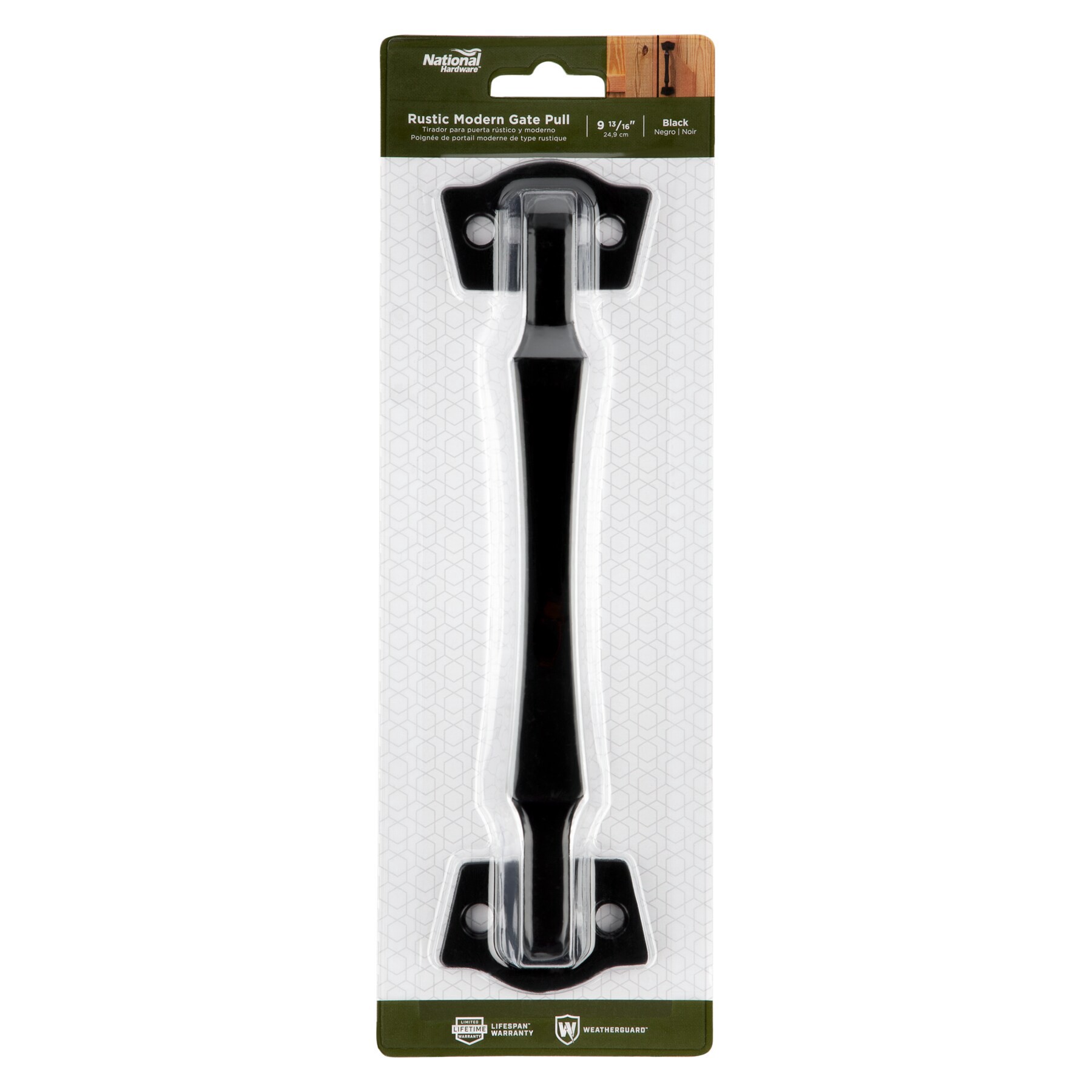 slide 4 of 6, National Hardware 2-3/8-in Black Gate pull, 1 ct