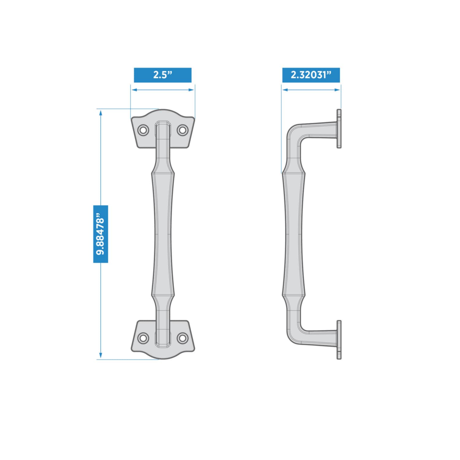 slide 5 of 6, National Hardware 2-3/8-in Black Gate pull, 1 ct