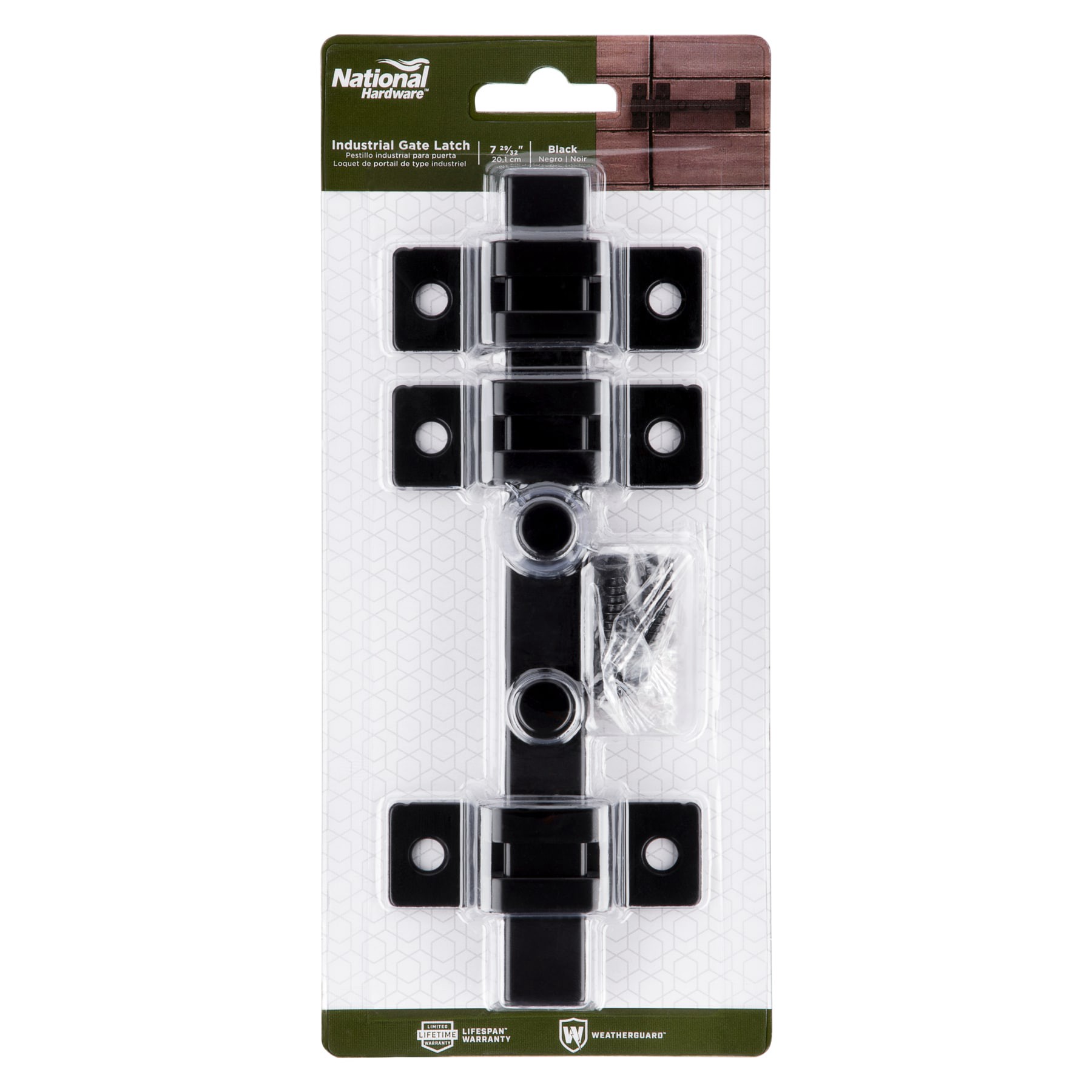 slide 5 of 6, National Hardware Black Gate latch, 1 ct