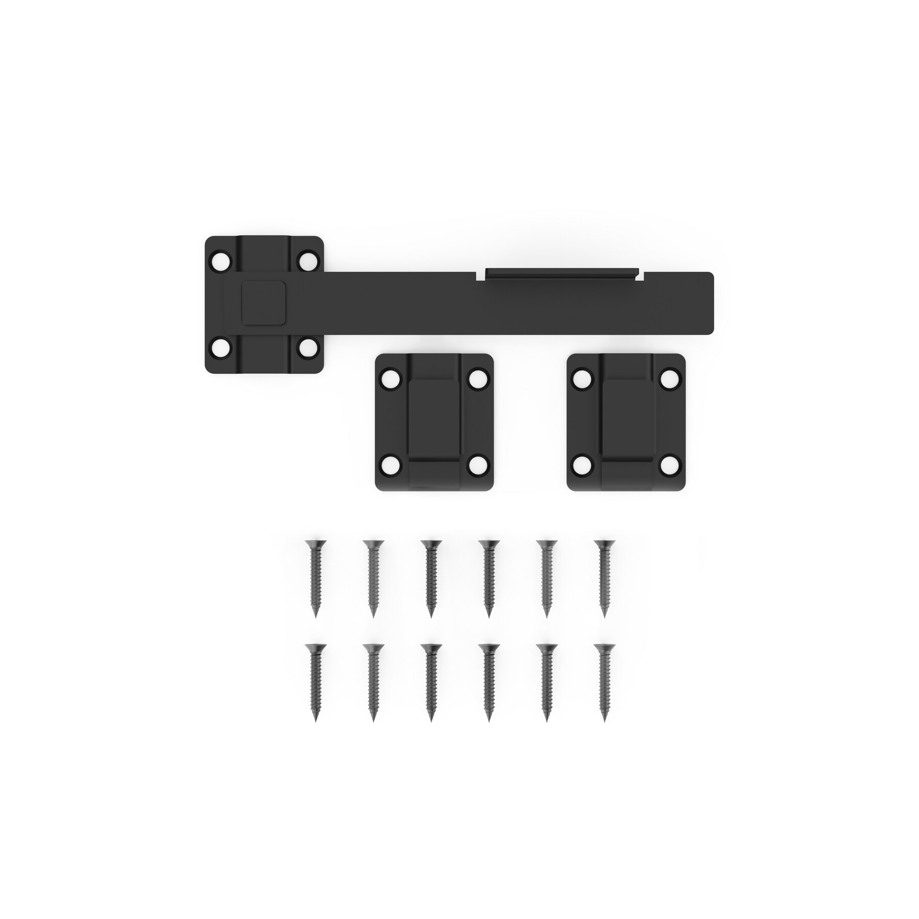 slide 3 of 6, National Hardware 7-3/4-in Black Gate latch, 1 ct