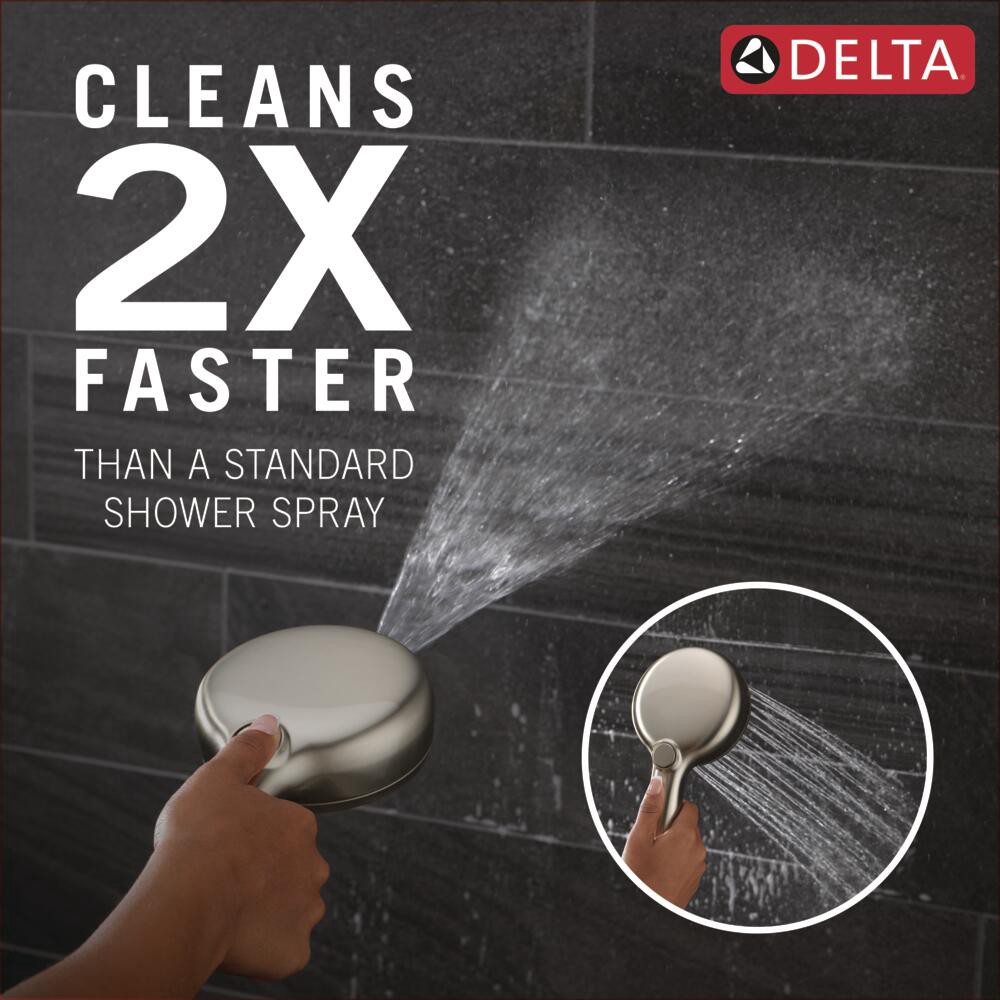 slide 5 of 6, Delta ProClean 6.0 -Spray Spotshield Brushed Nickel 4.5-in Round High Pressure Handheld Shower Head 1.75 GPM, 1 ct