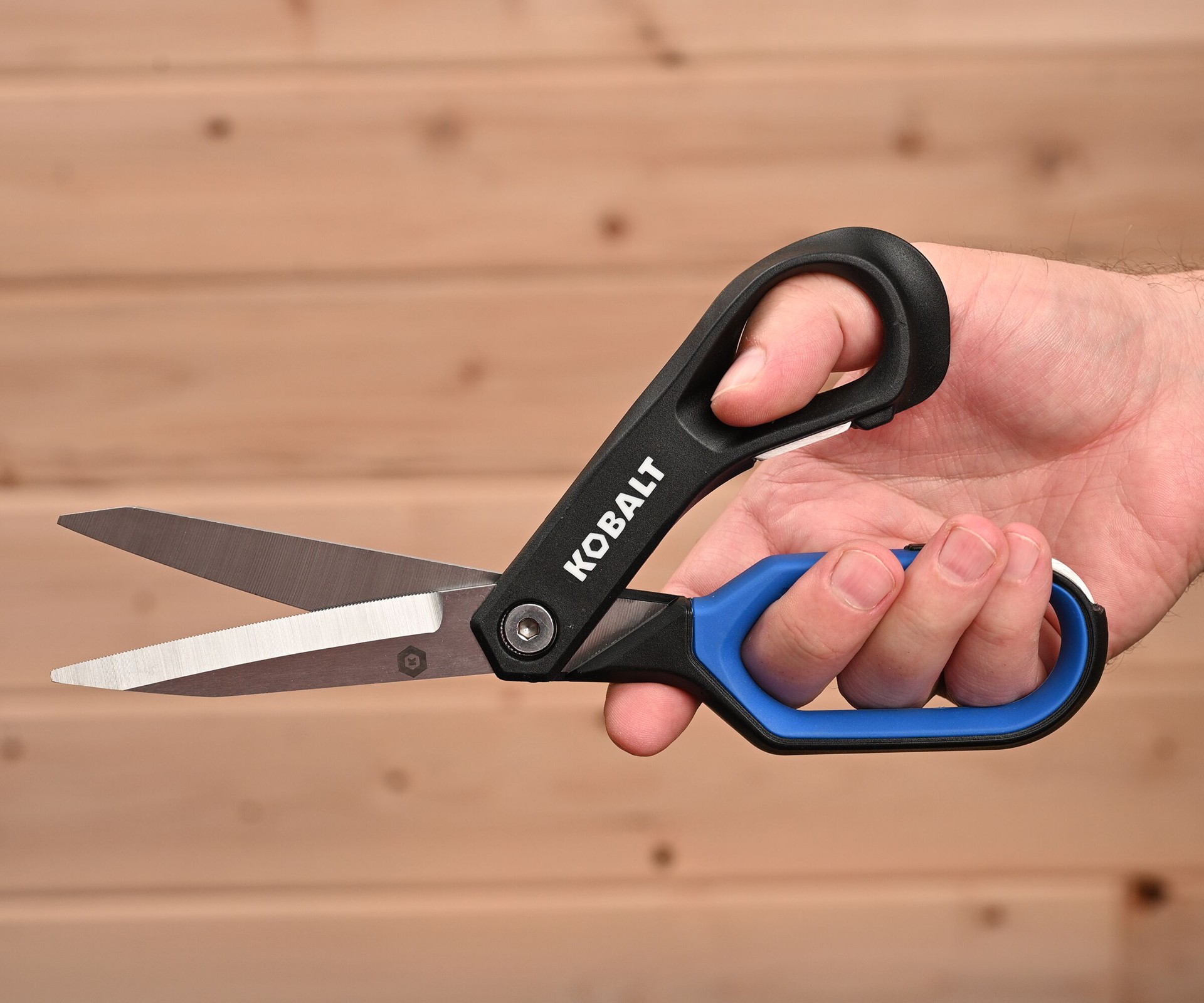 slide 6 of 6, Kobalt Stainless steel 2pc Heavy-Duty Scissors, 1 ct