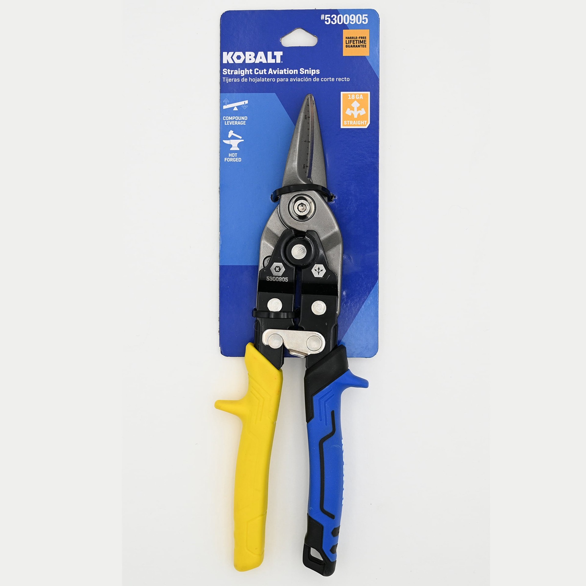 slide 2 of 6, Kobalt 60Crv Straight cut Snips, 1 ct