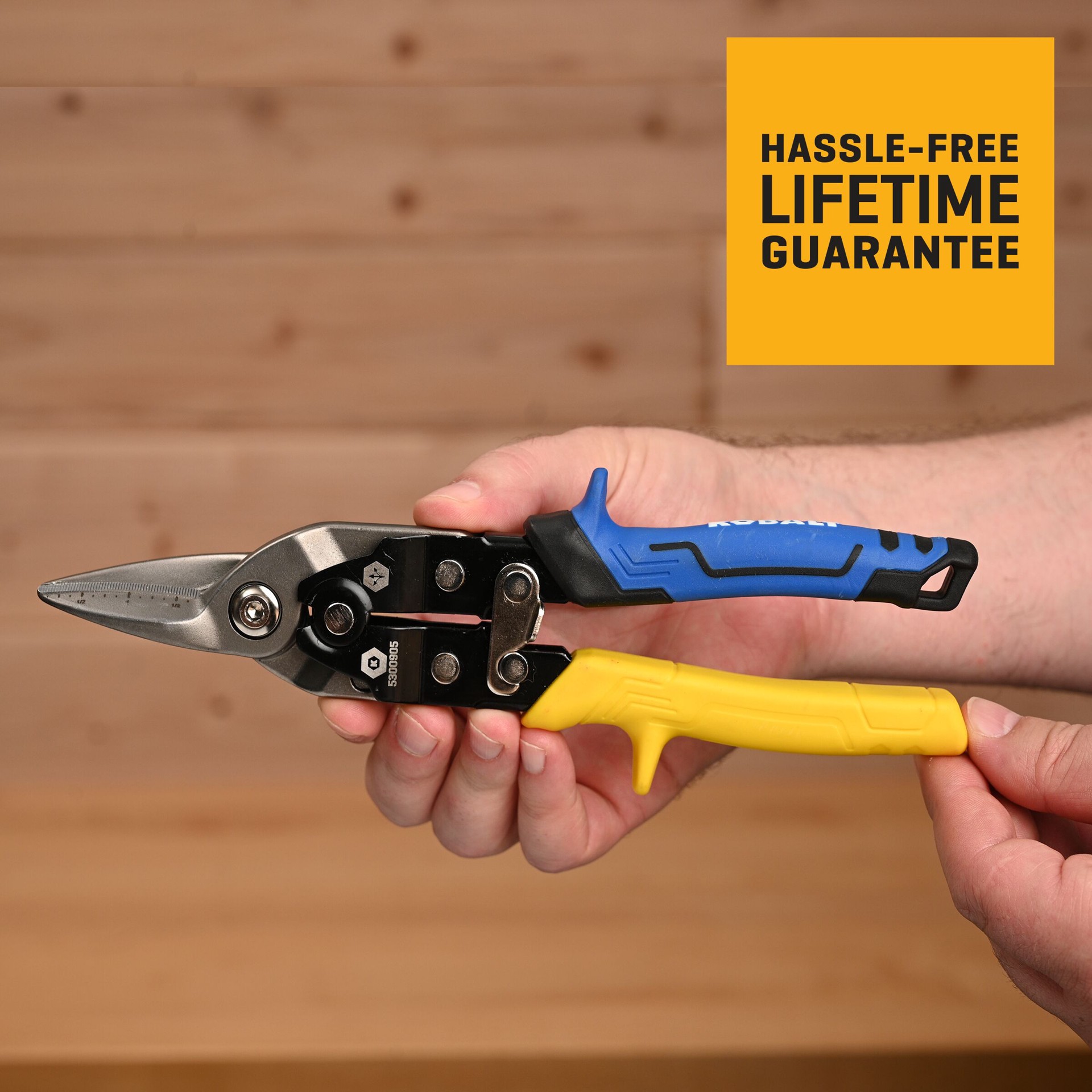 slide 4 of 6, Kobalt 60Crv Straight cut Snips, 1 ct
