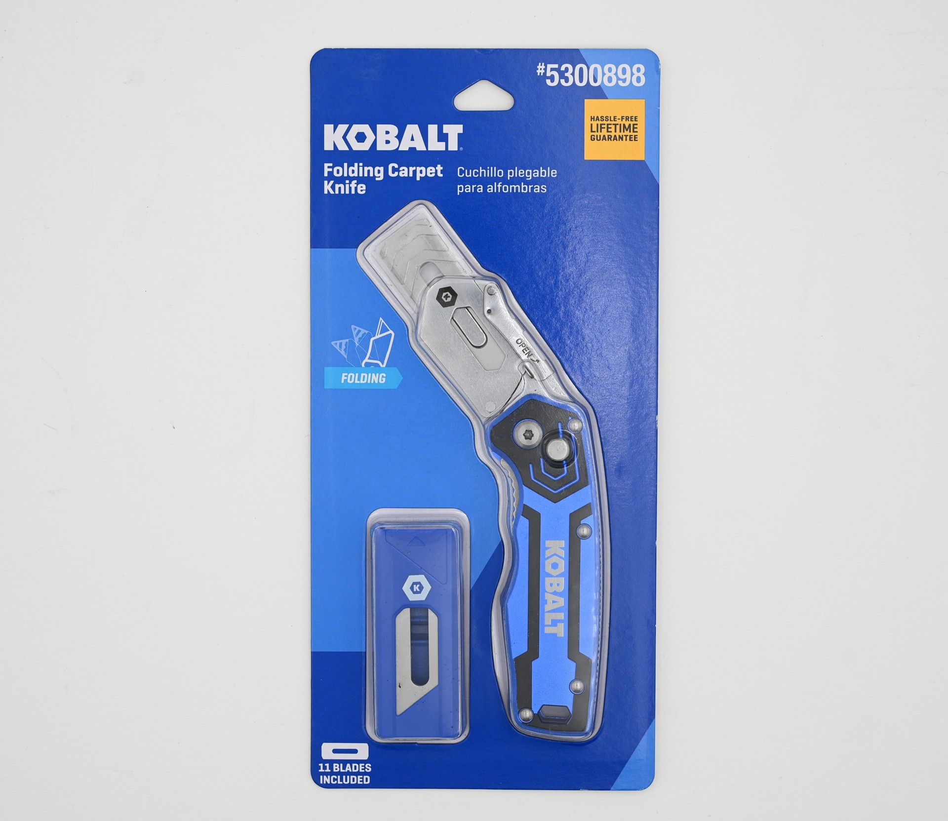 slide 2 of 6, Kobalt Carpet 3/4-in 11 -Blade Folding Utility Knife with On Tool Blade Storage, 1 ct